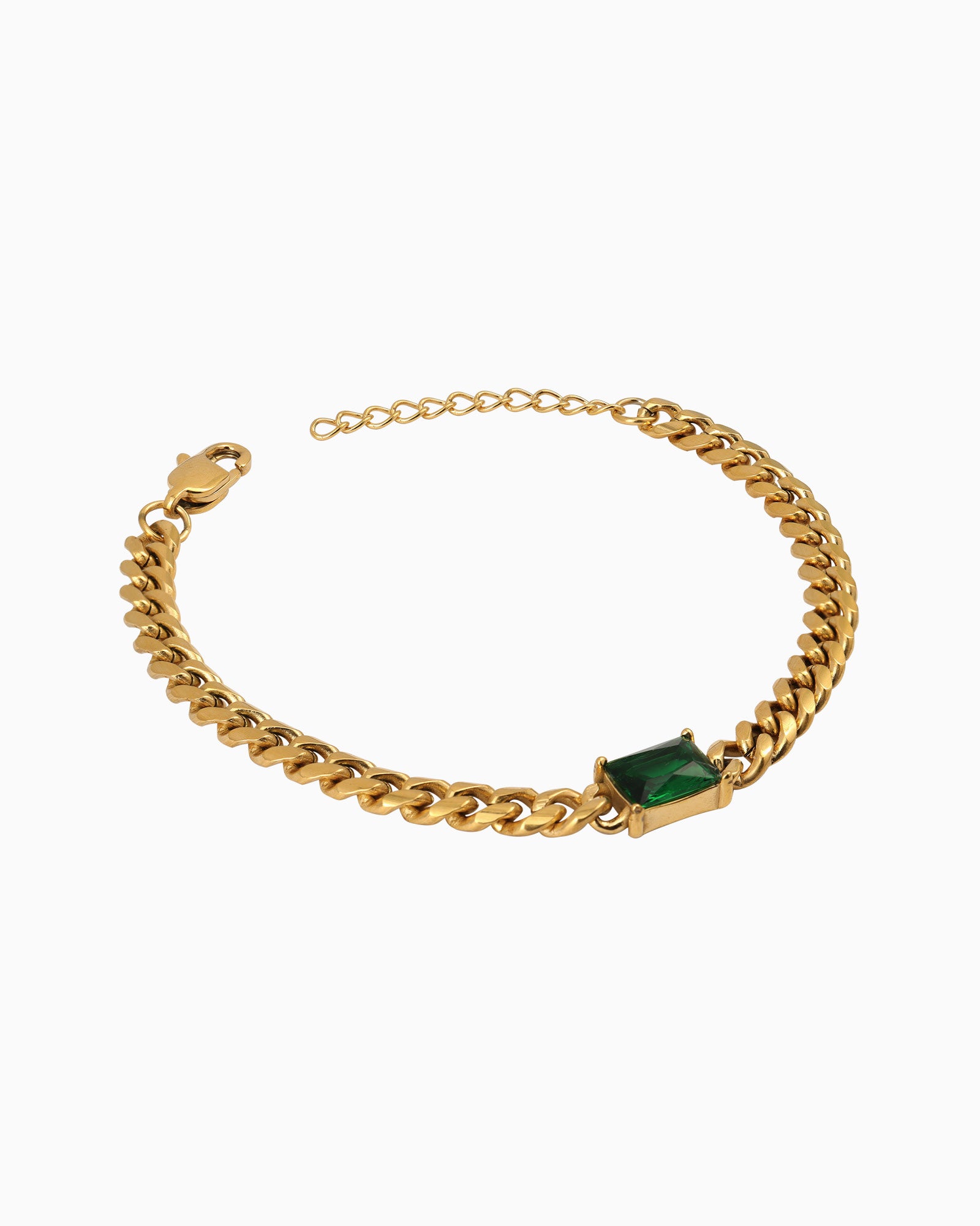Aurora Cubic Zirconia Curb Link Bracelet