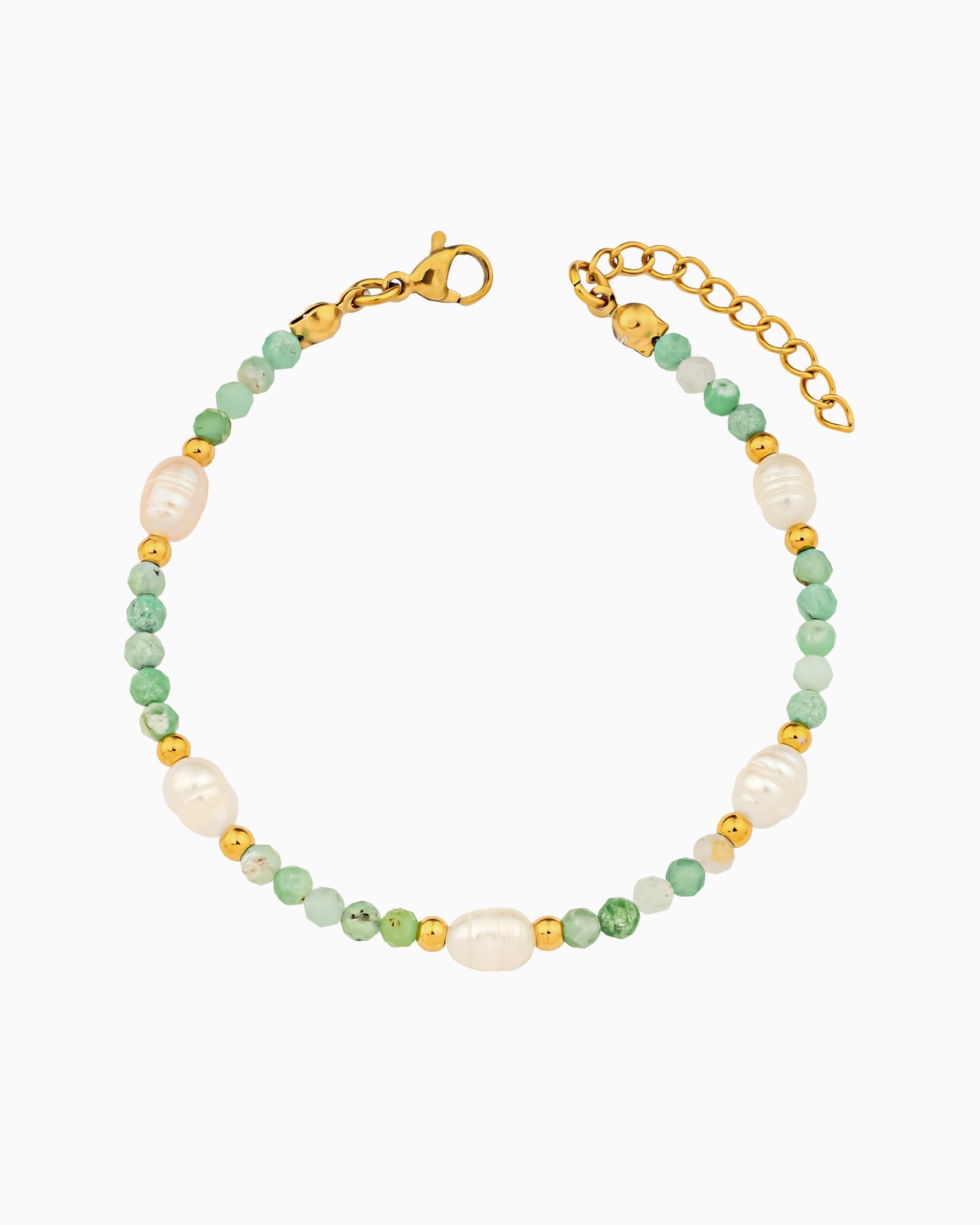 Solara Dark Blue, Jade & Freshwater Pearl Beaded Bracelet Set