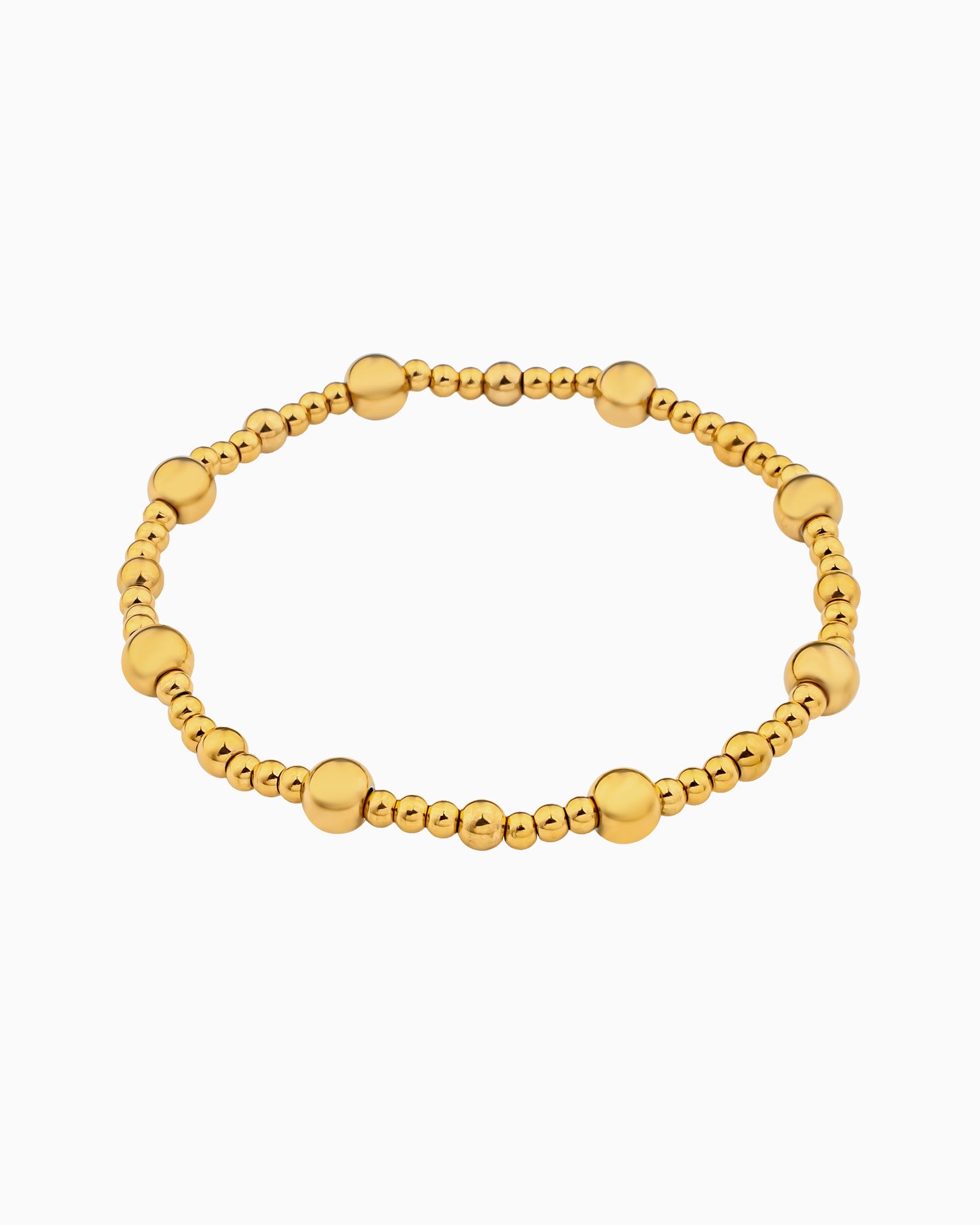 Solara Stretch Beaded Bracelet in Gold | Zoe Olivia Jewellery Australia