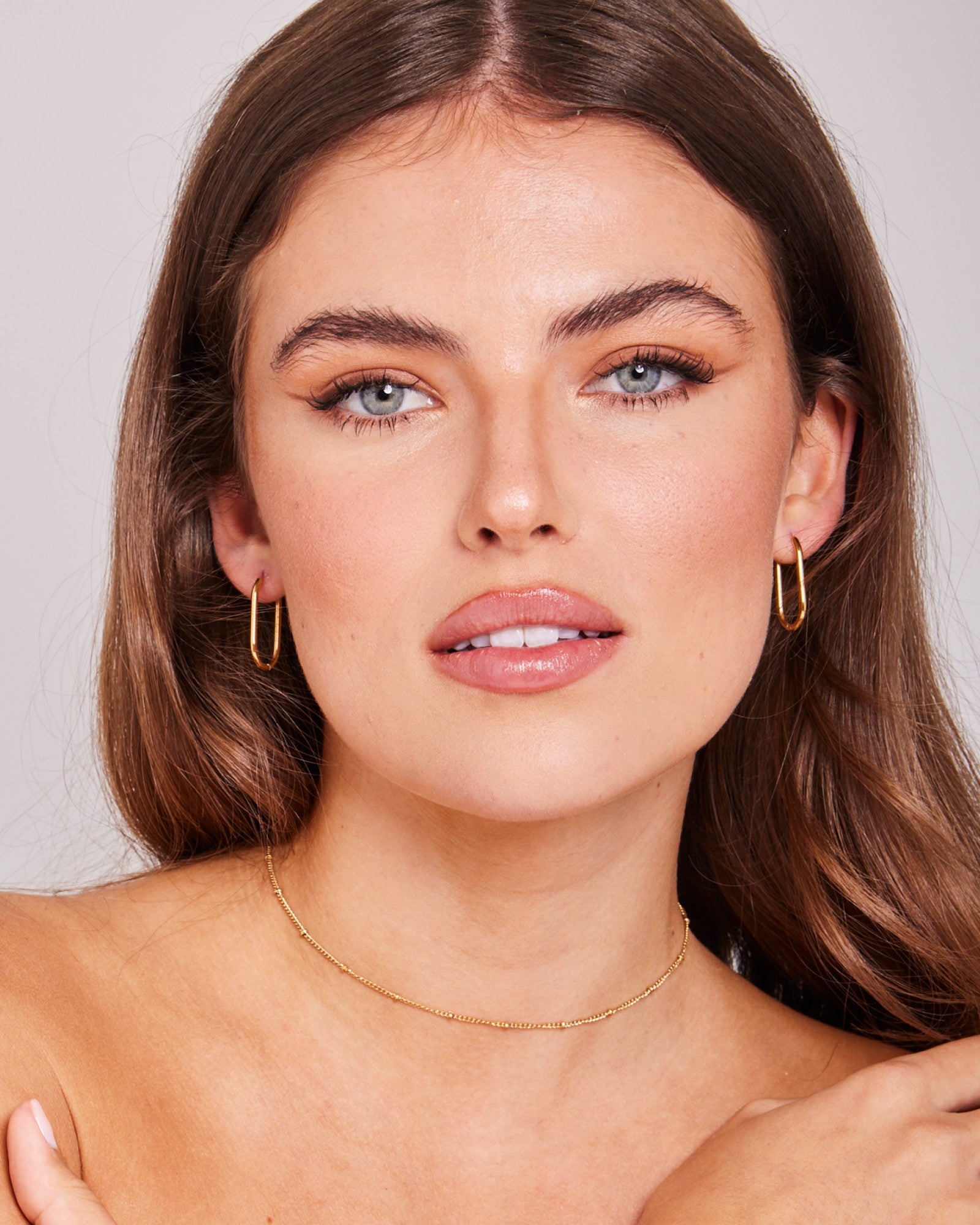 Essentials Oval Huggie Hoops | Zoe Olivia Jewellery Australia