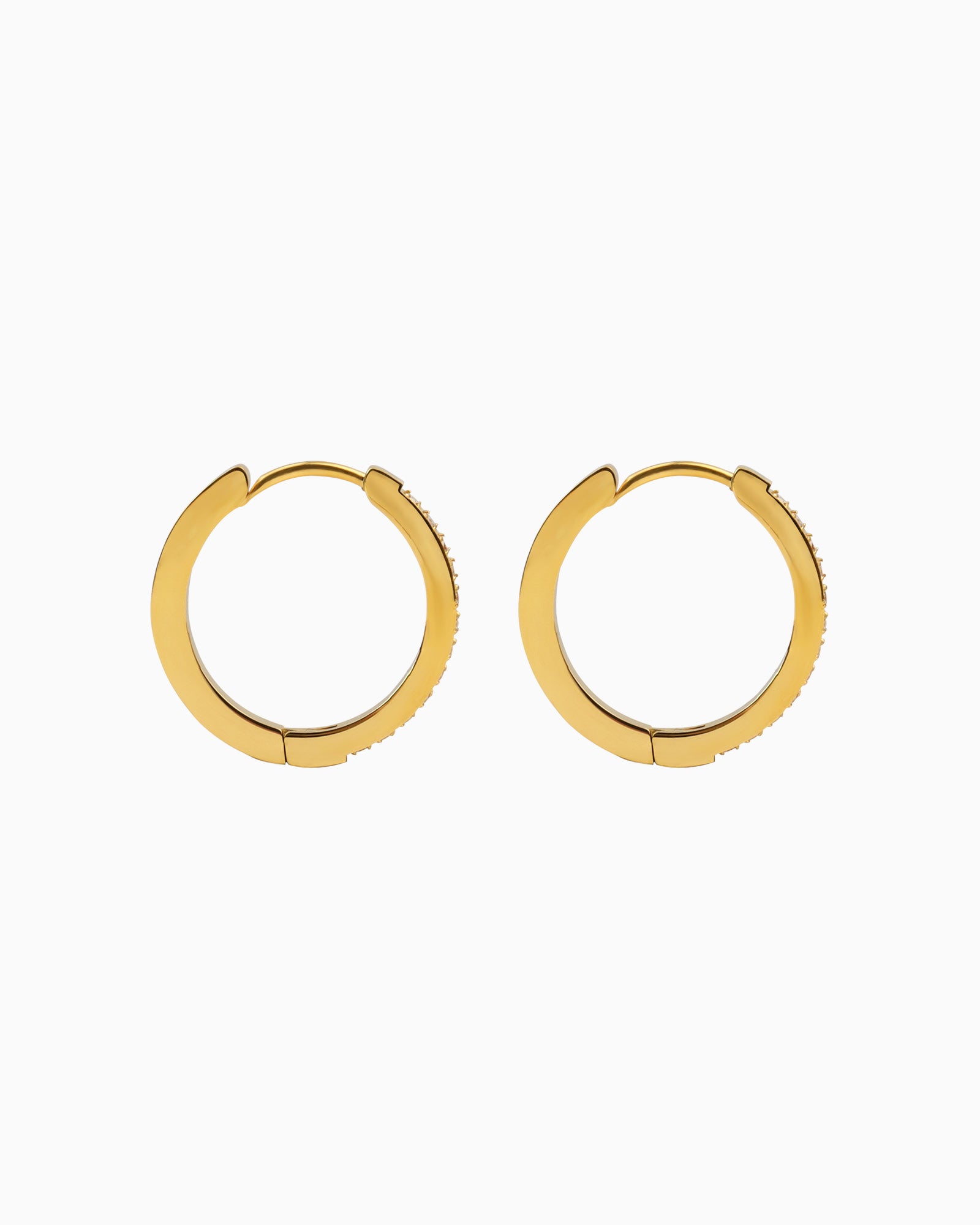 Classic Pavé Cubic Zirconia Hoops