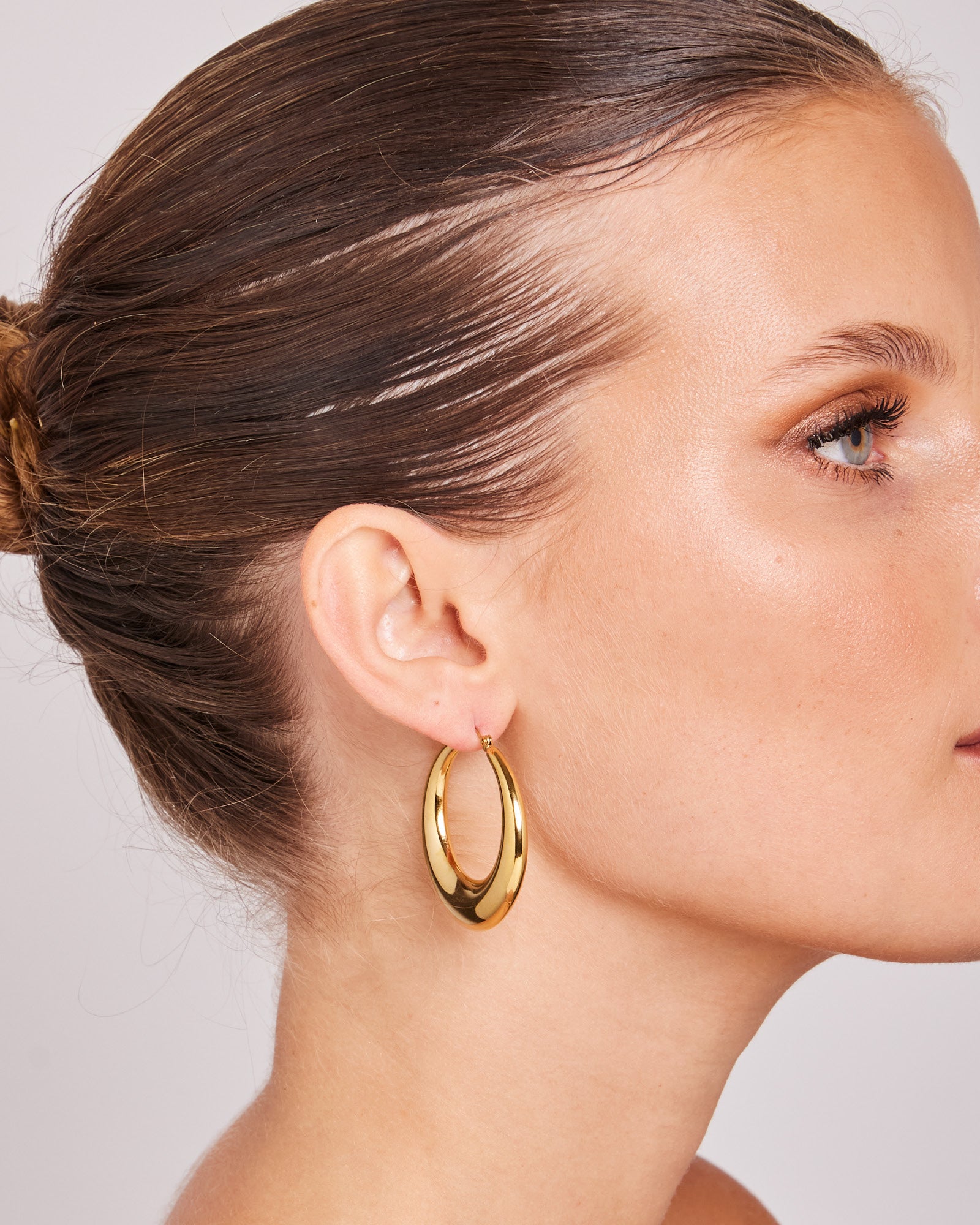 Statement Medium "C" Shaped Hoops | Zoe Olivia Jewellery Australia