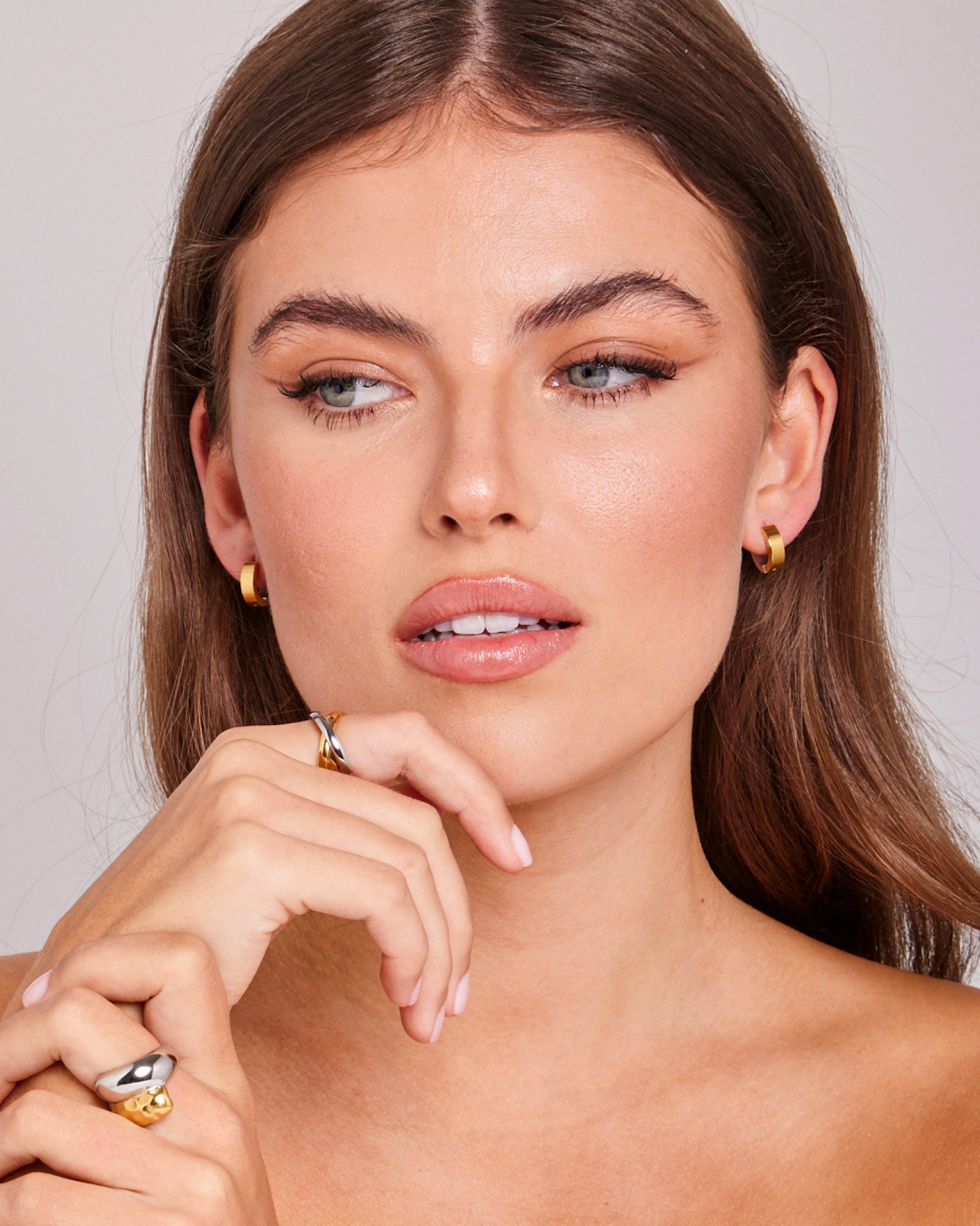 Dunes Mini Hinged Hoops