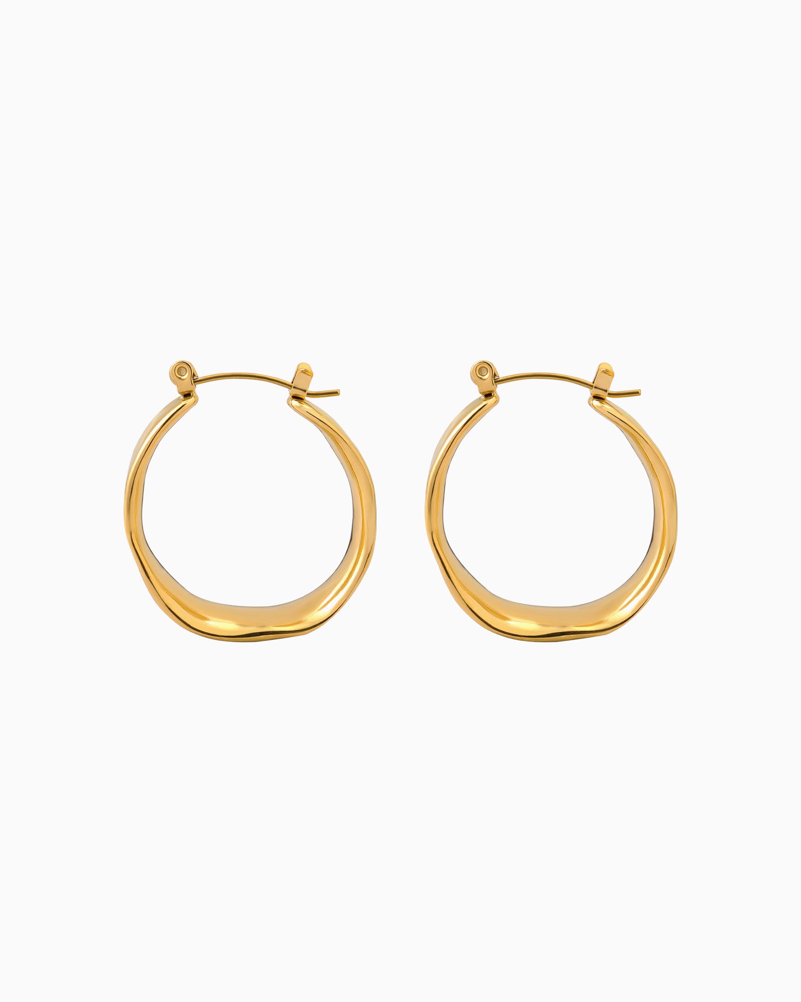 Escarpment Organic Polished Hoops