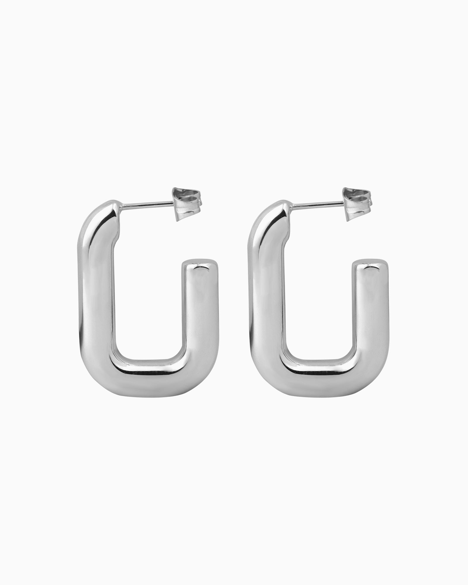 Essentials Thick Tubular Stud Hoops