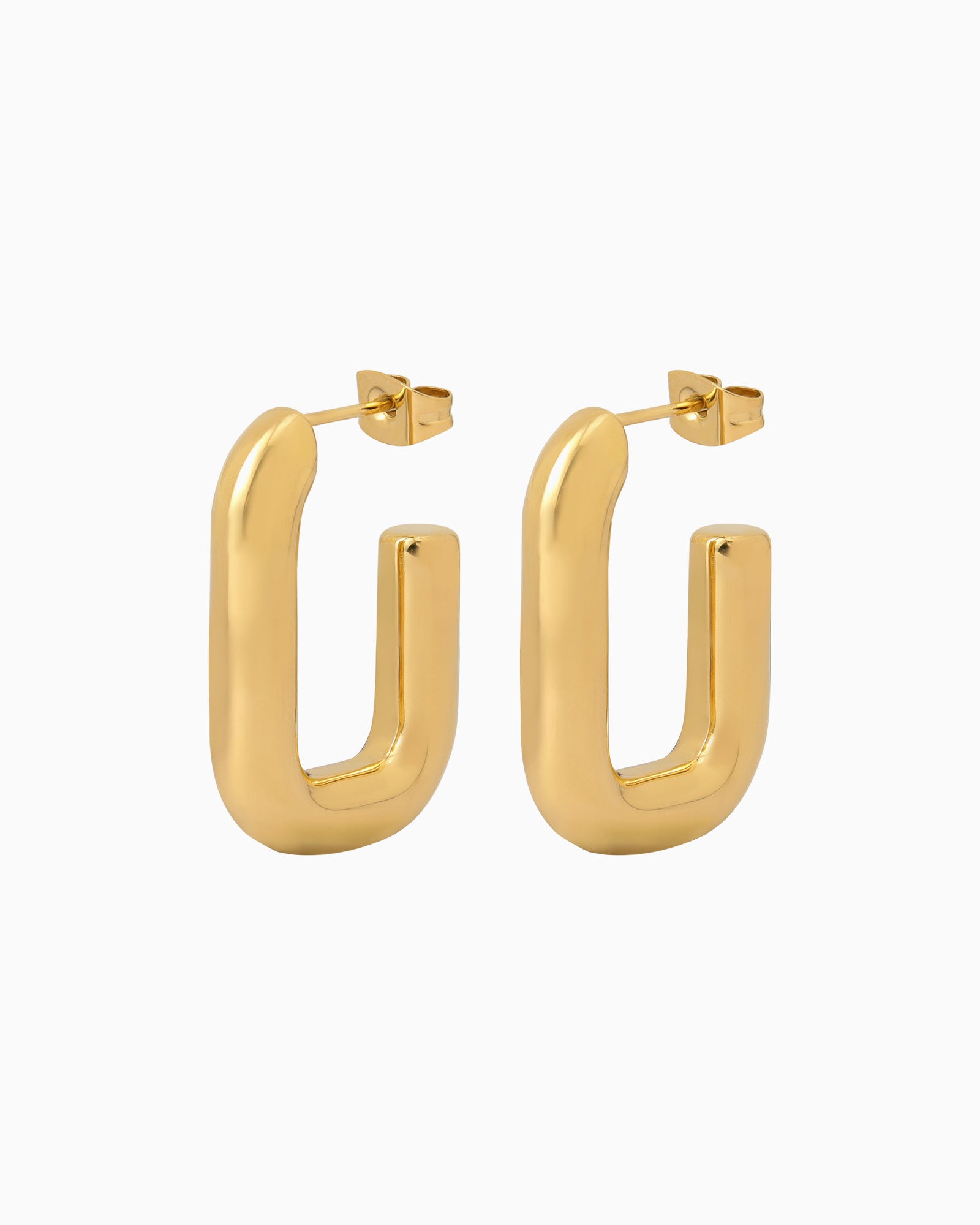 Essentials Thick Tubular Stud Hoops