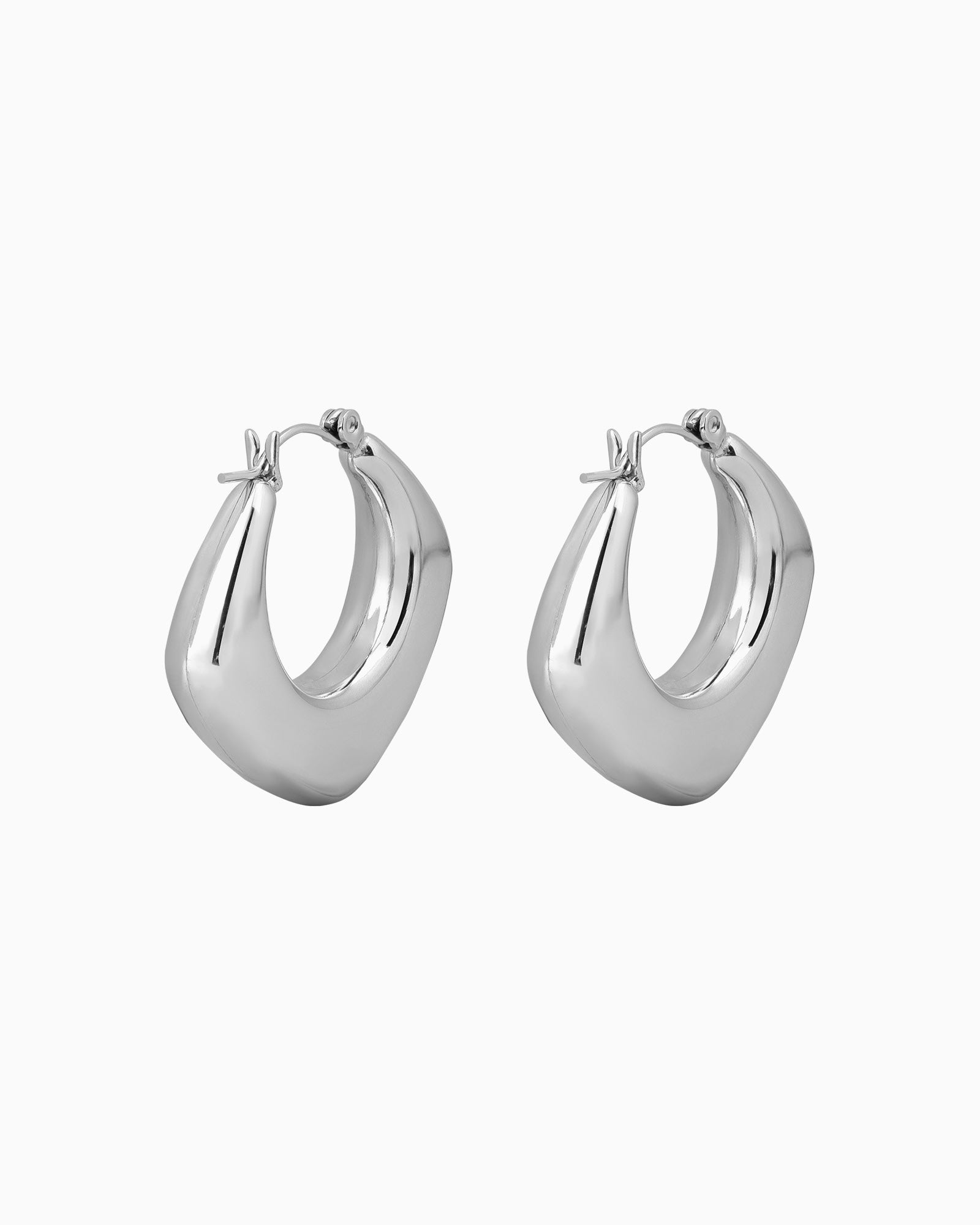 Essentials Thick Triangle Huggie Hoops