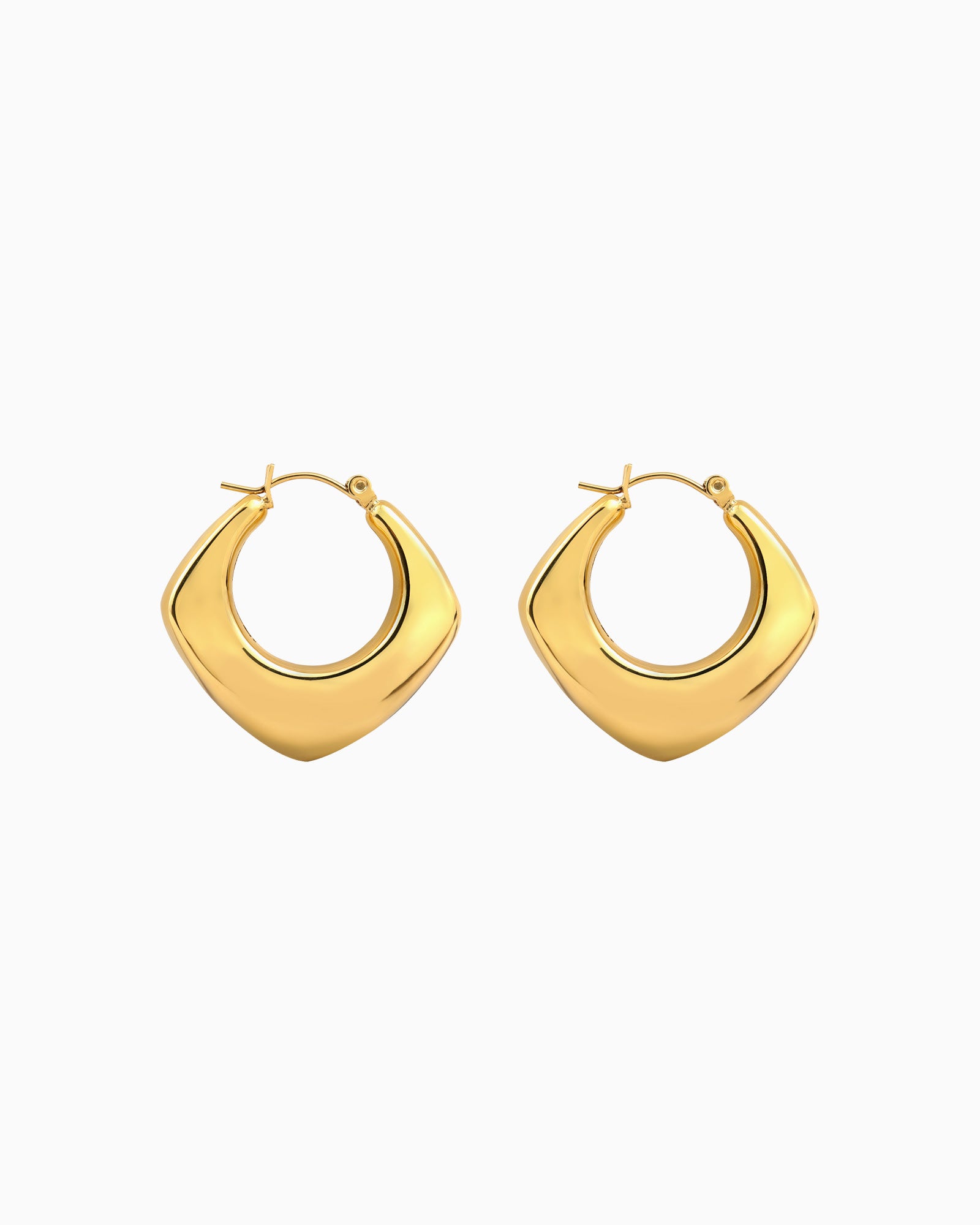 Essentials Thick Triangle Huggie Hoops