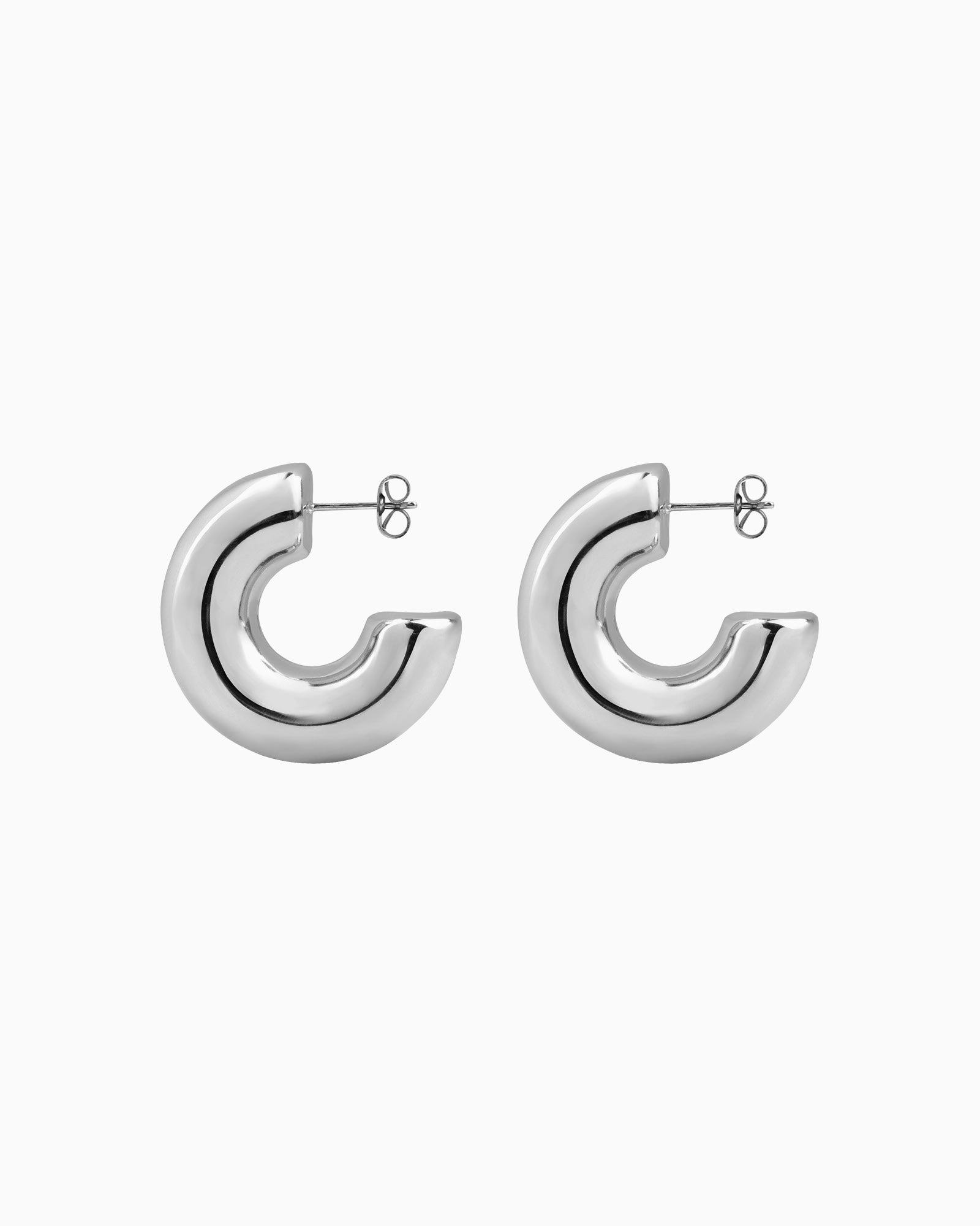 Cascada "C" Shaped Stud Earrings