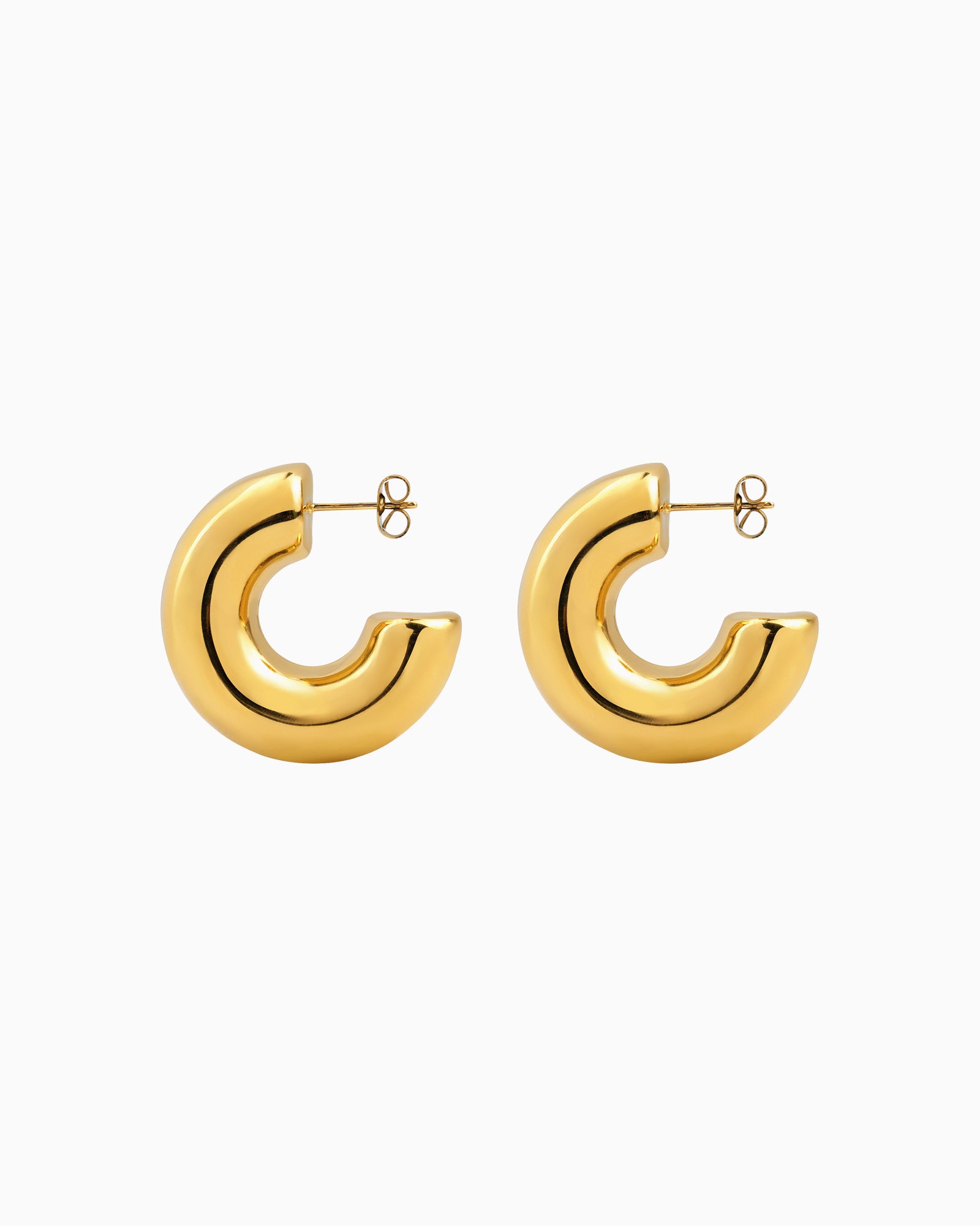 Cascada "C" Shaped Stud Earrings
