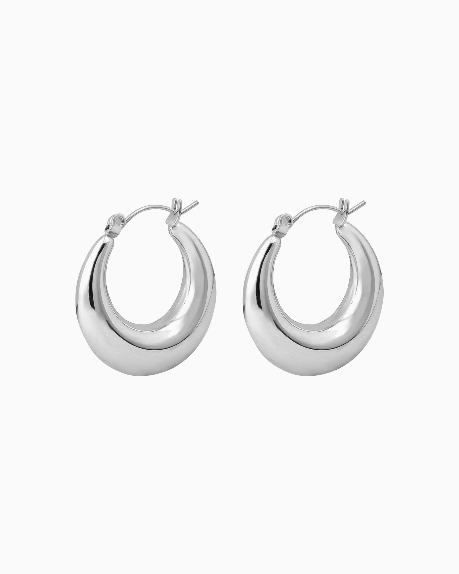 Essentials Bold Polished Hoops