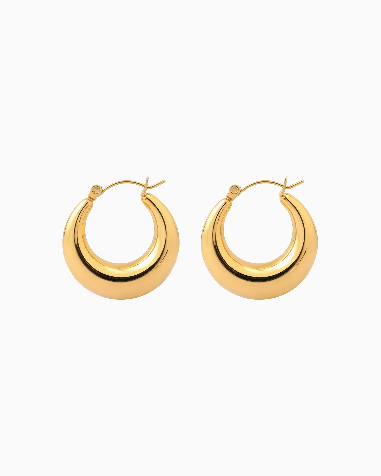 Essentials Bold Polished Hoops