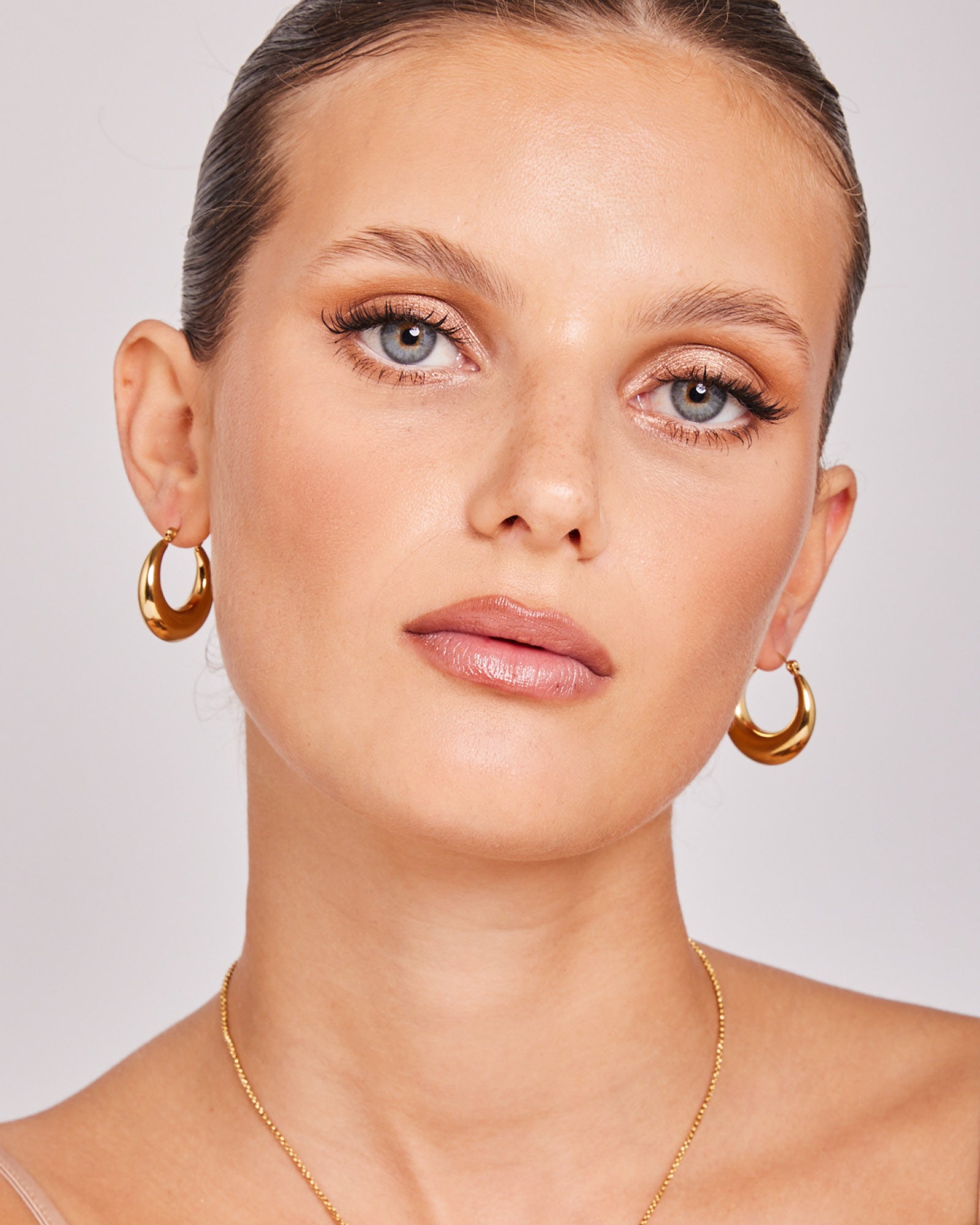 Essentials Bold Polished Hoops | Zoe Olivia Jewellery Australia