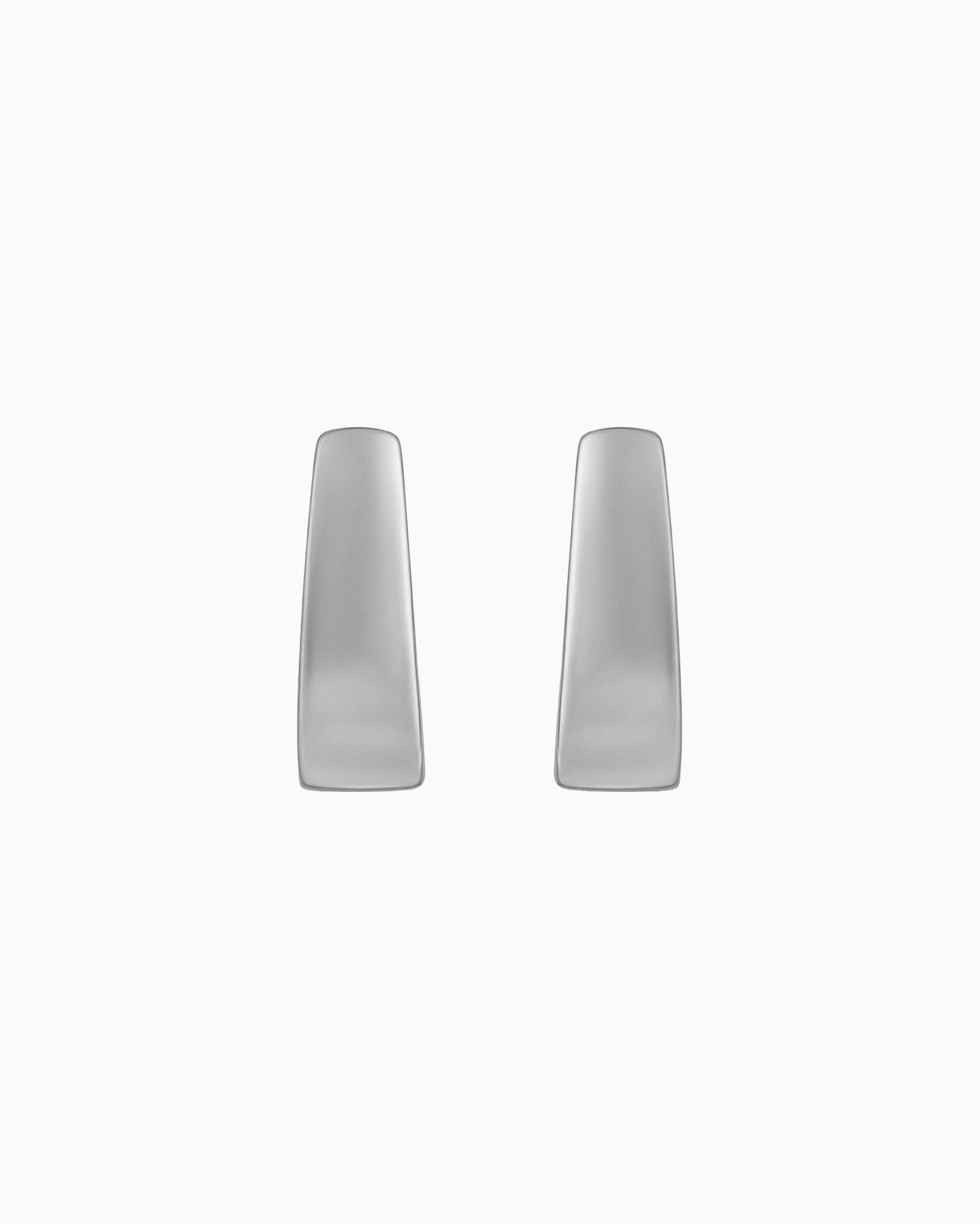 Essentials Silver Tapered Huggies