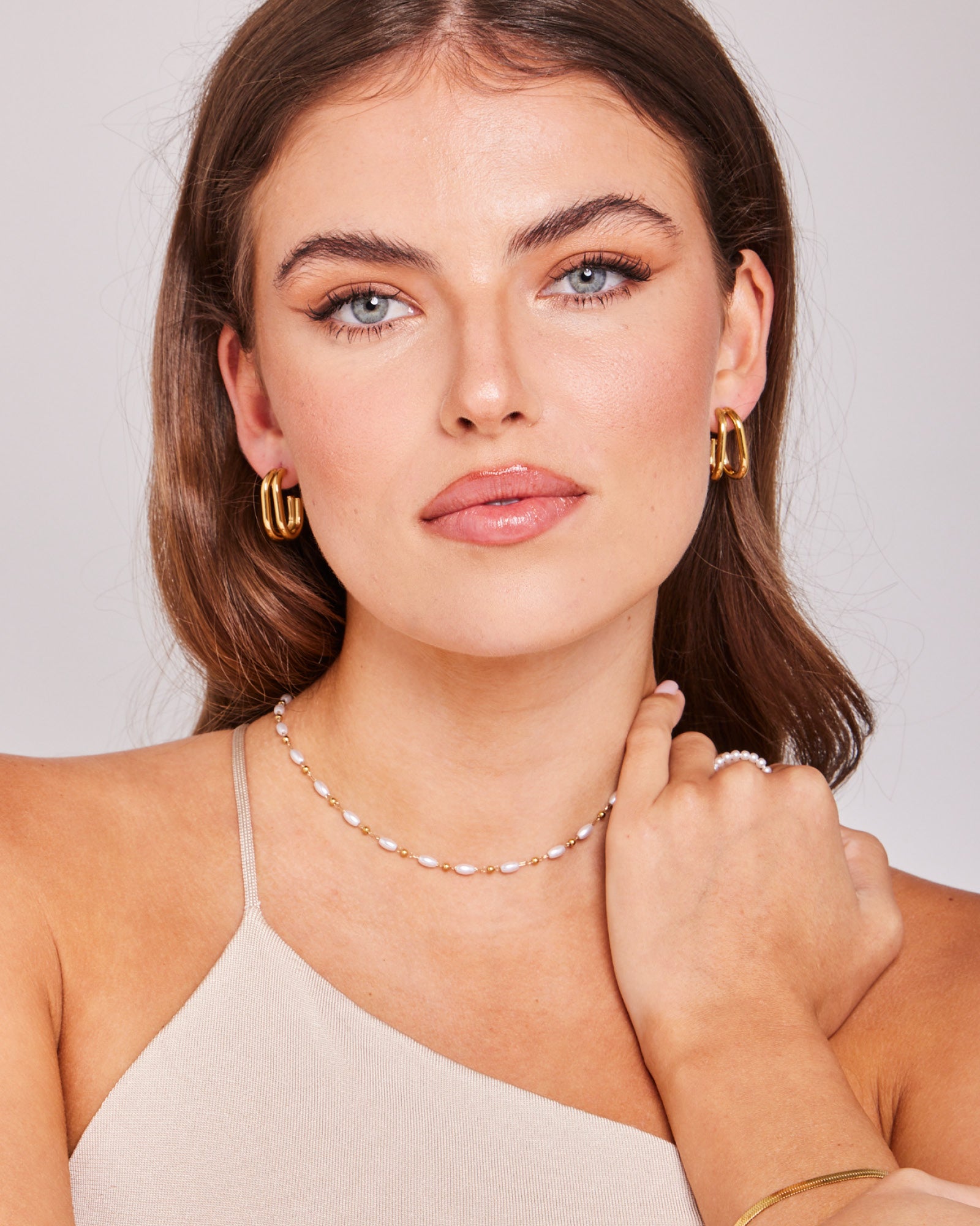 Opaline Pearl and Bead Necklace | Zoe Olivia Jewellery Australia