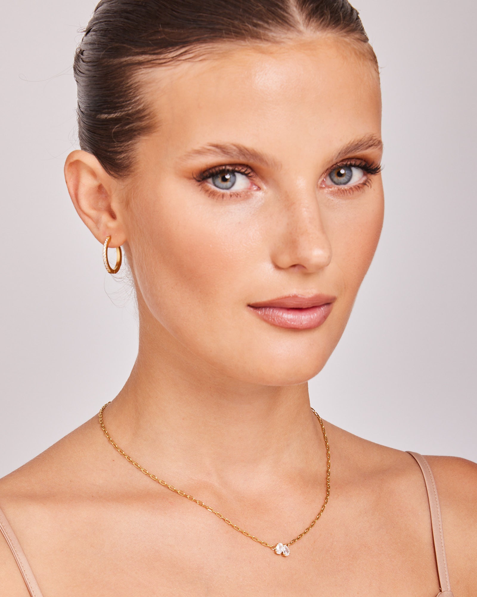 Classic Petite Oval & Pear Toi Et Moi Necklace | Zoe Olivia Jewellery Australia