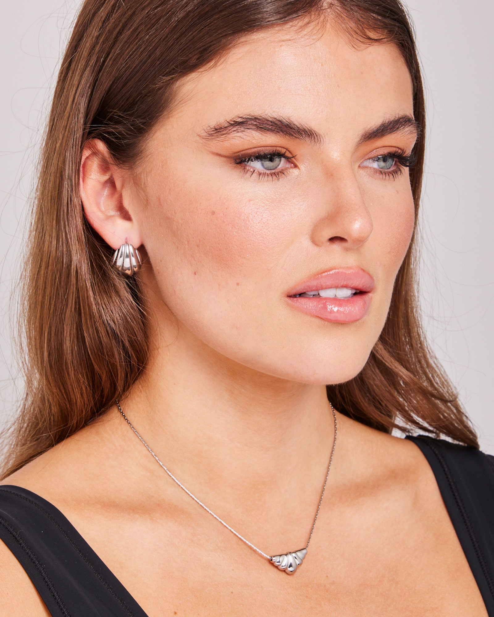 Drift Simple Crescent Necklace | Zoe Olivia Jewellery Australia