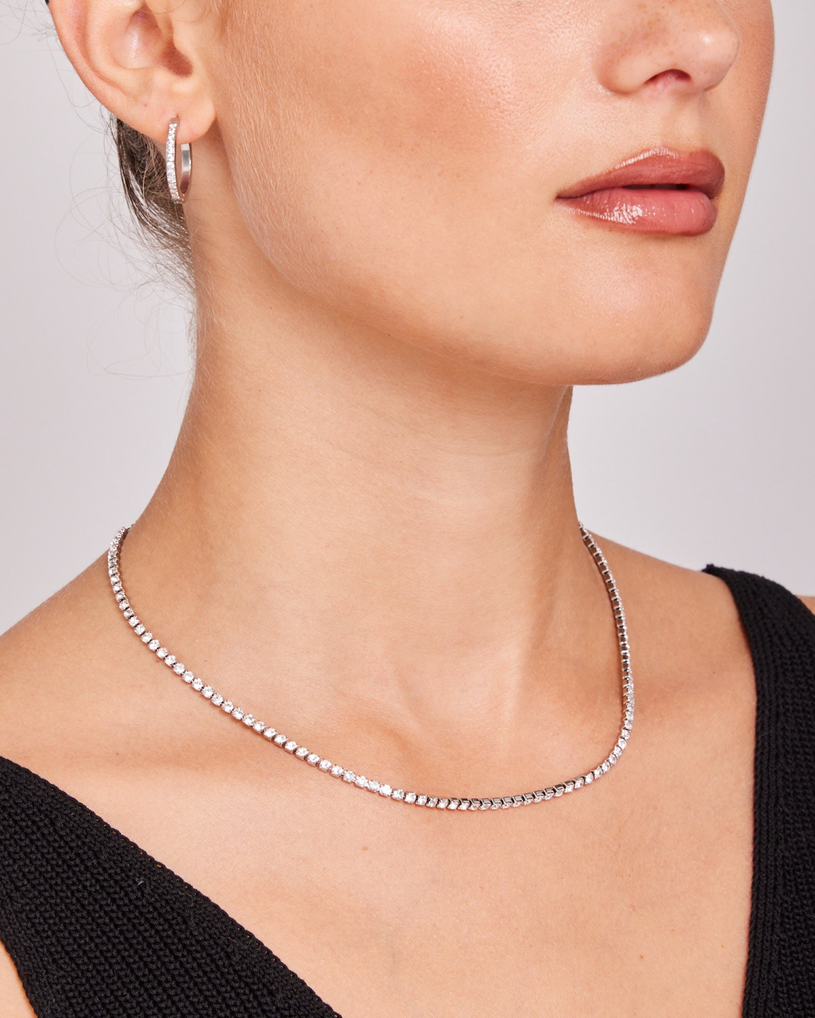 Classic Classic Cubic Zirconia Tennis Necklace | Zoe Olivia Jewellery Australia