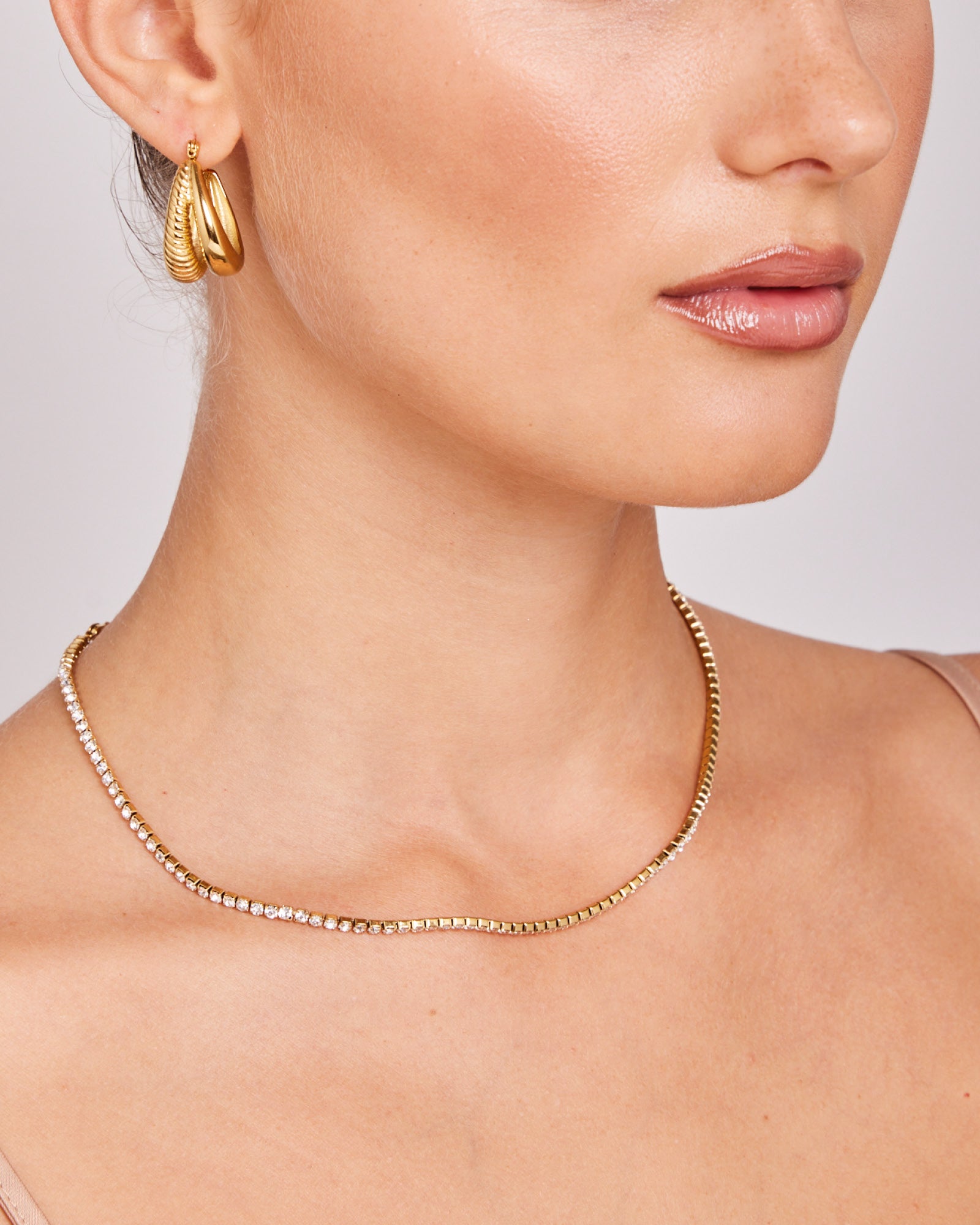 Classic Classic Cubic Zirconia Tennis Necklace | Zoe Olivia Jewellery Australia