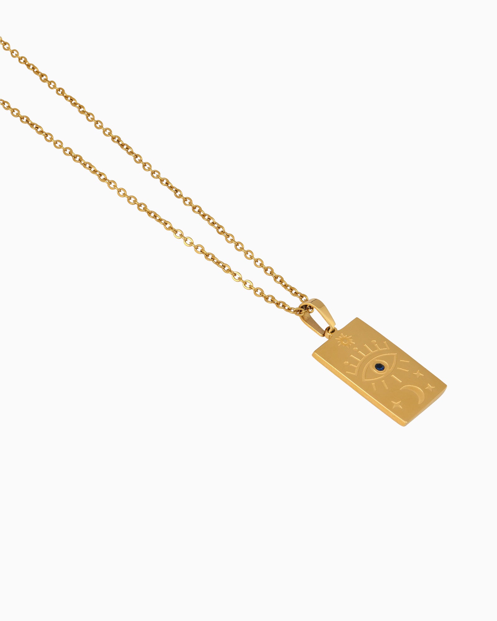 Stars Evil Eye Pendant Necklace
