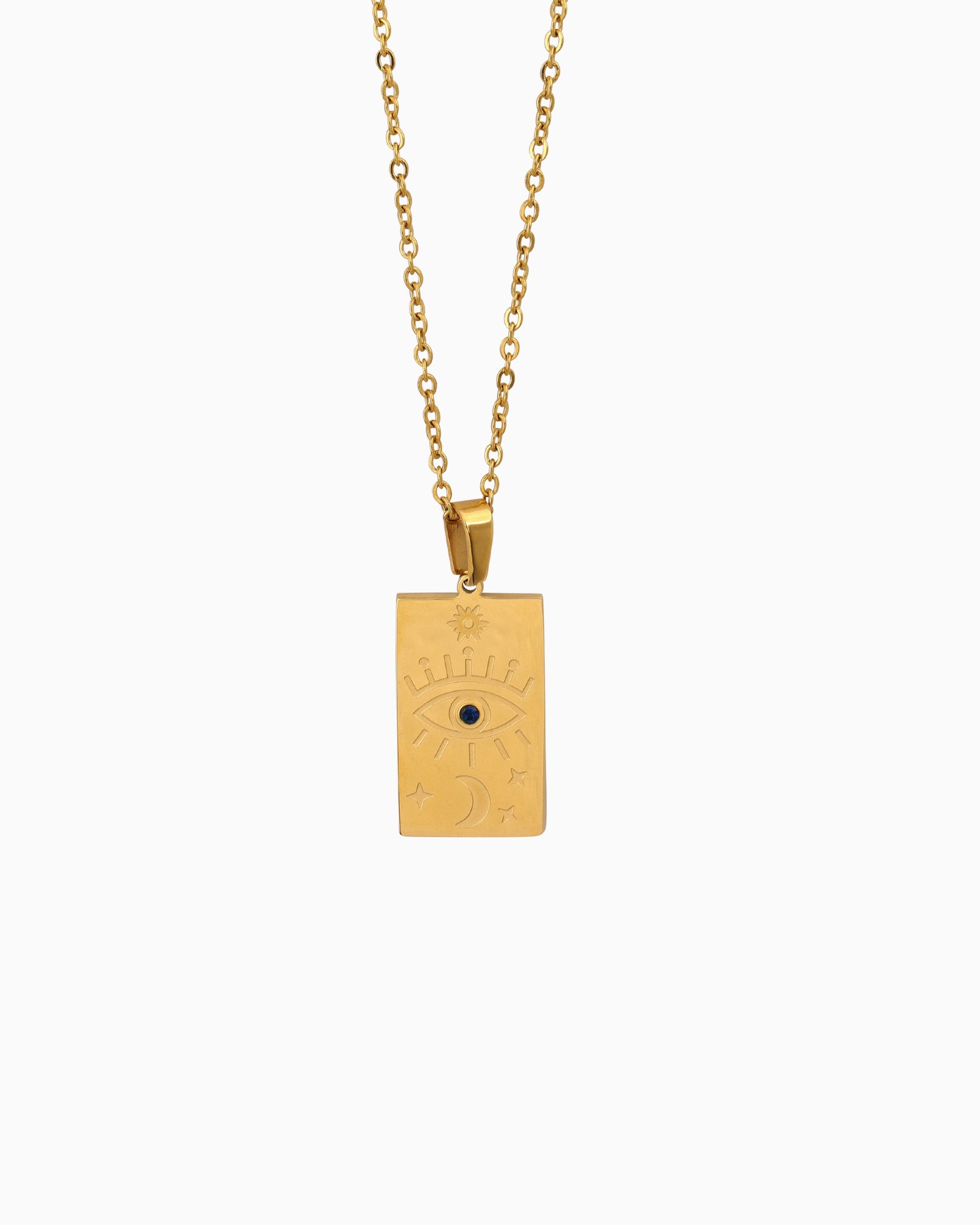 Stars Evil Eye Pendant Necklace