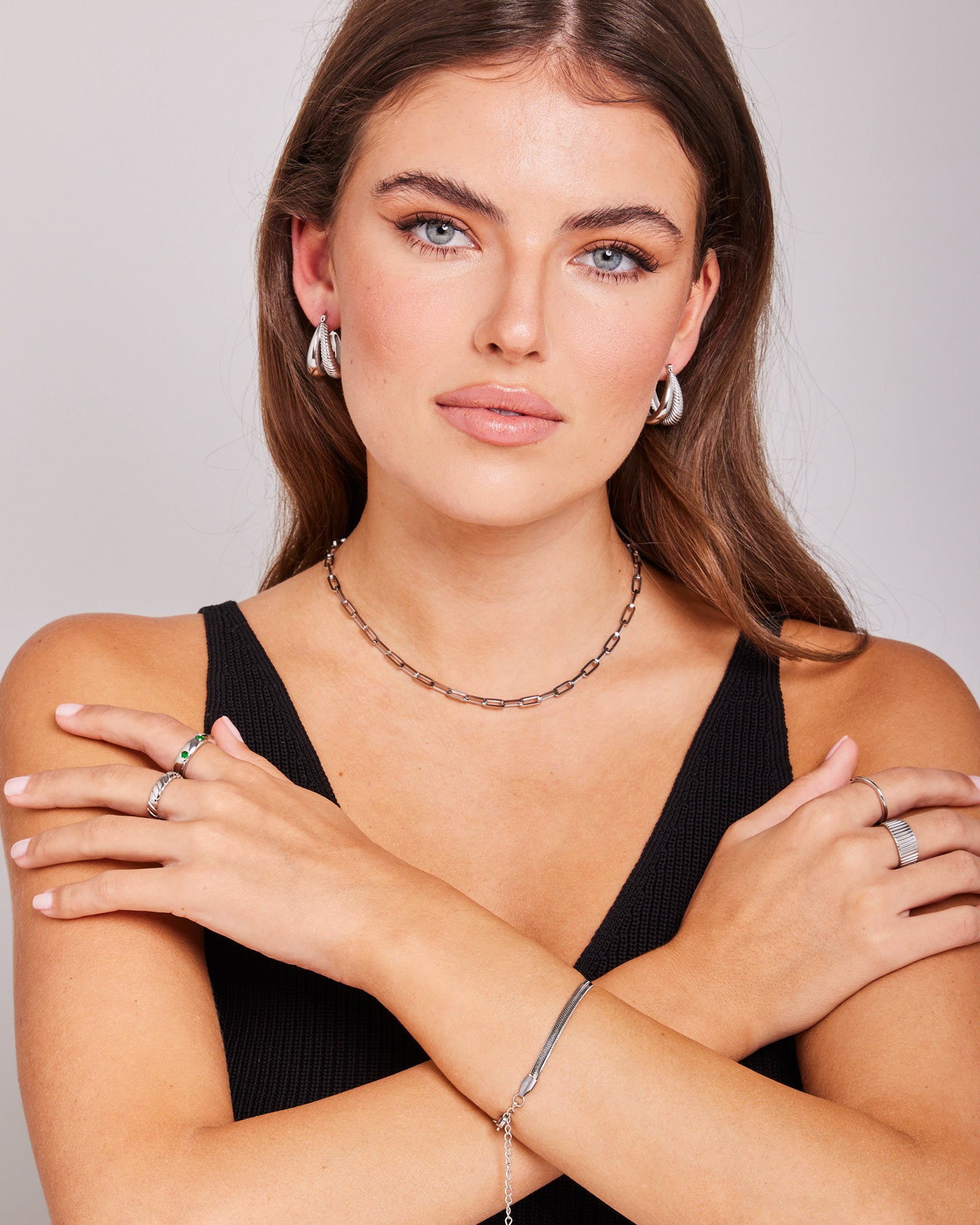 Essentials Rectangular Link Chain | Zoe Olivia Jewellery Australia