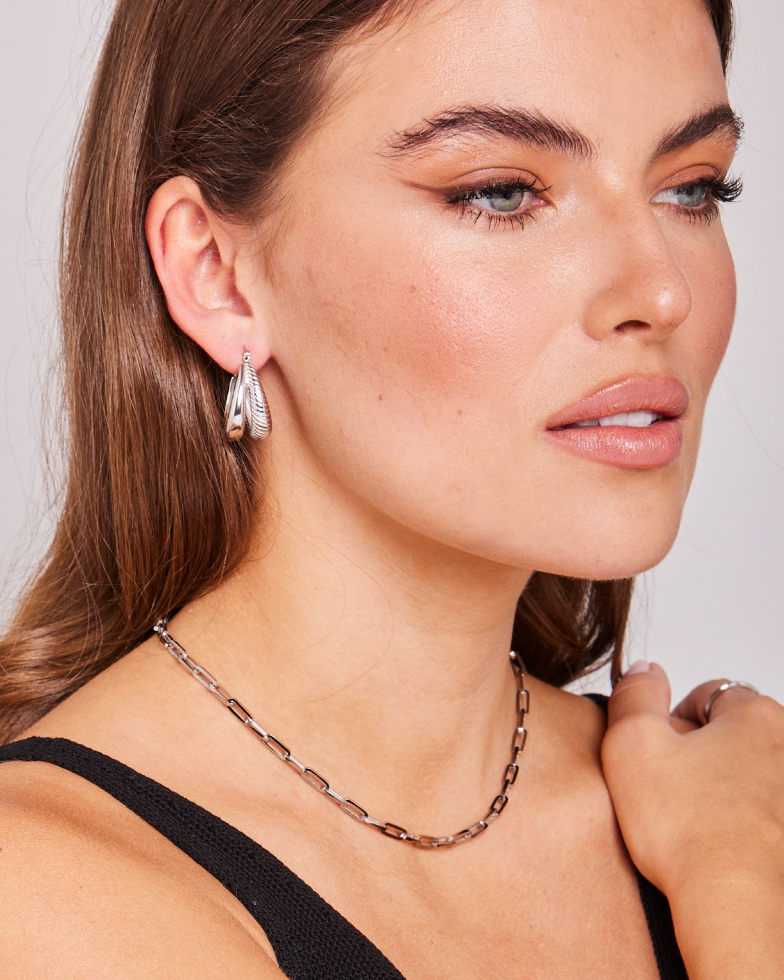 Essentials Rectangular Link Chain | Zoe Olivia Jewellery Australia