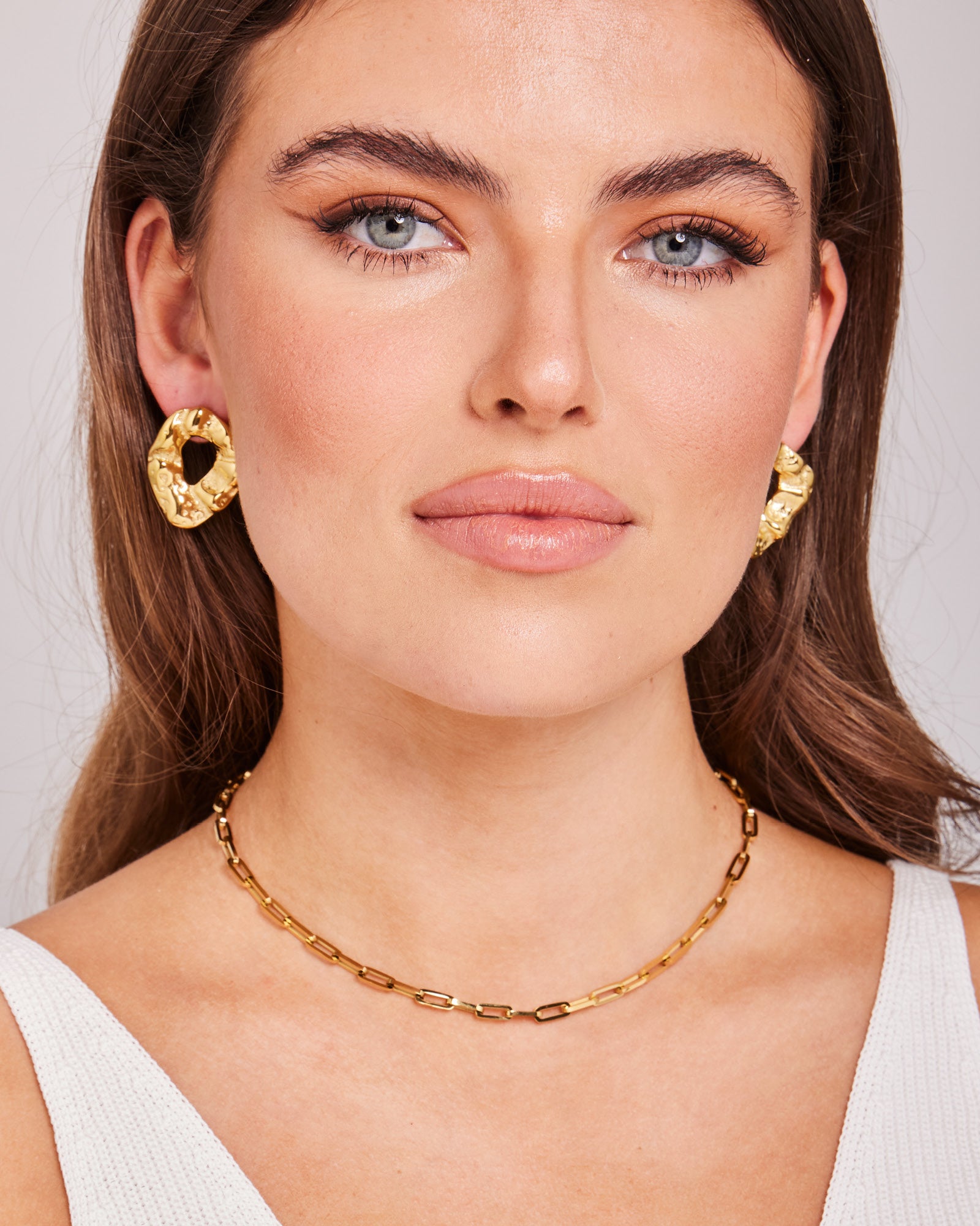 Essentials Rectangular Link Chain | Zoe Olivia Jewellery Australia