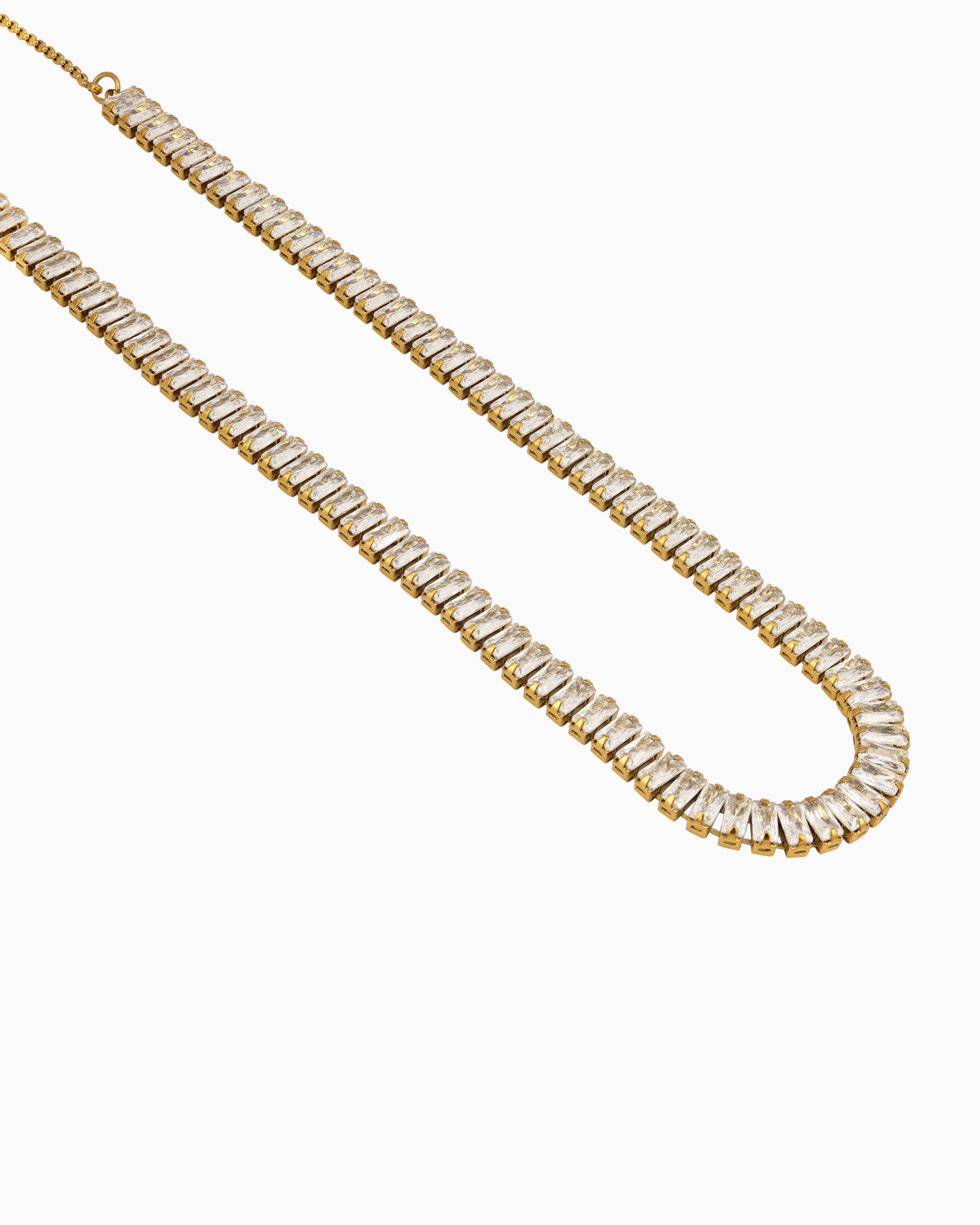 Aurora Classic Cubic Zirconia Slider Tennis Necklace