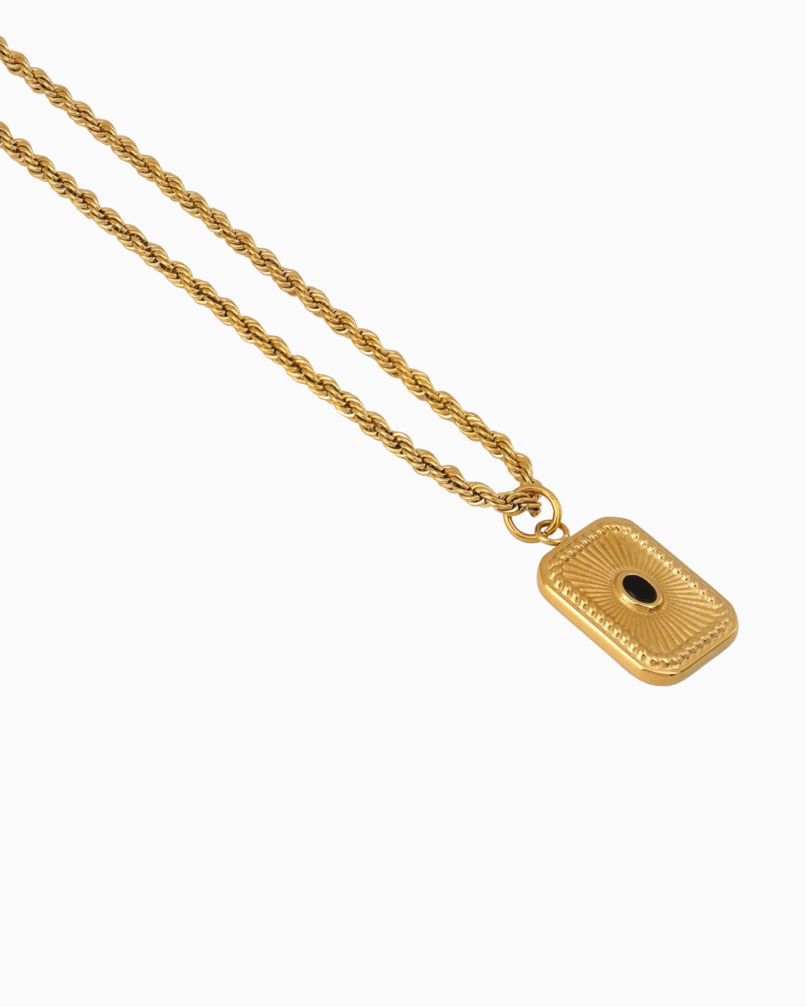 Aurora Rope Twist Pendant Necklace
