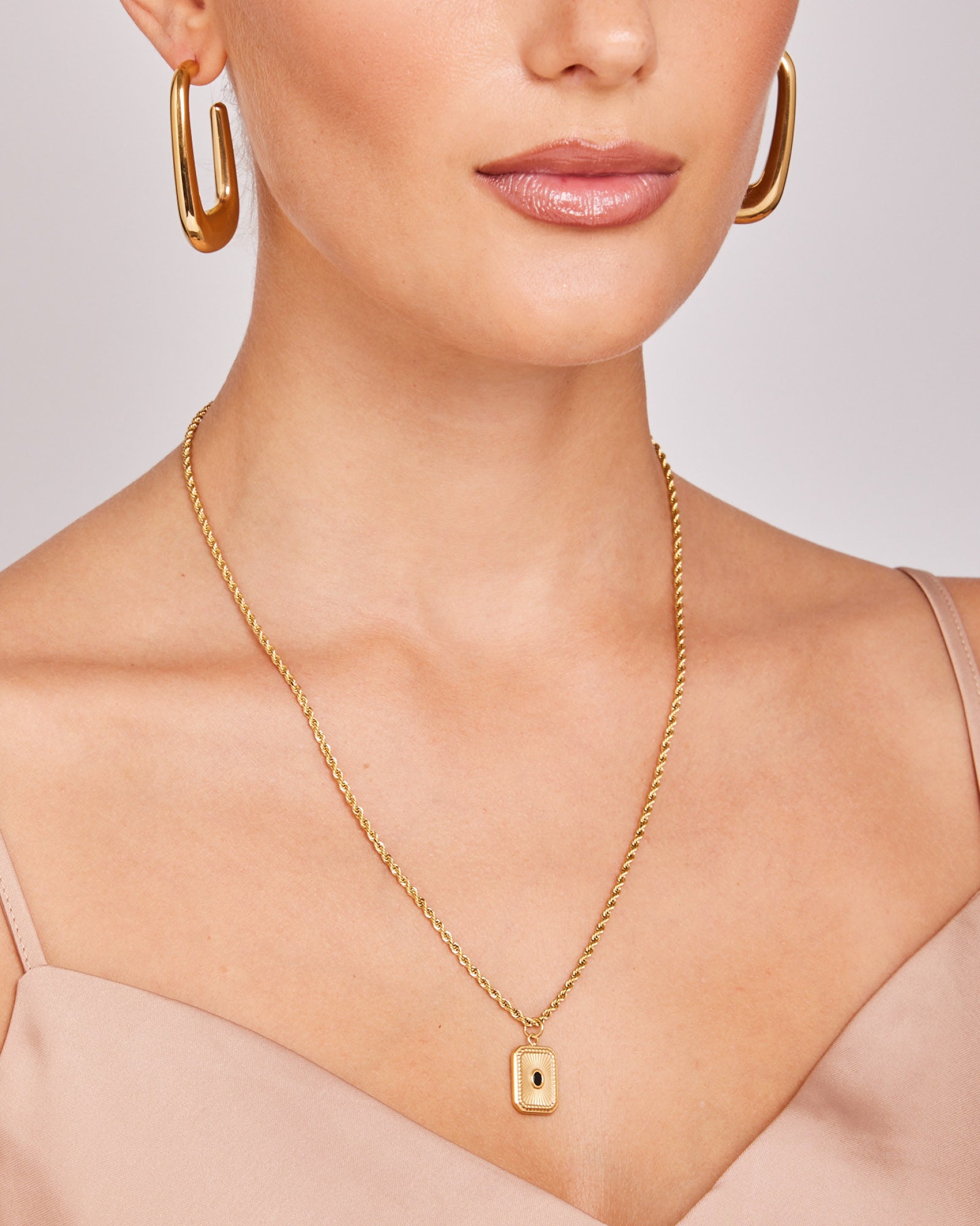 Aurora Rope Twist Pendant Necklace | Zoe Olivia Jewellery Australia