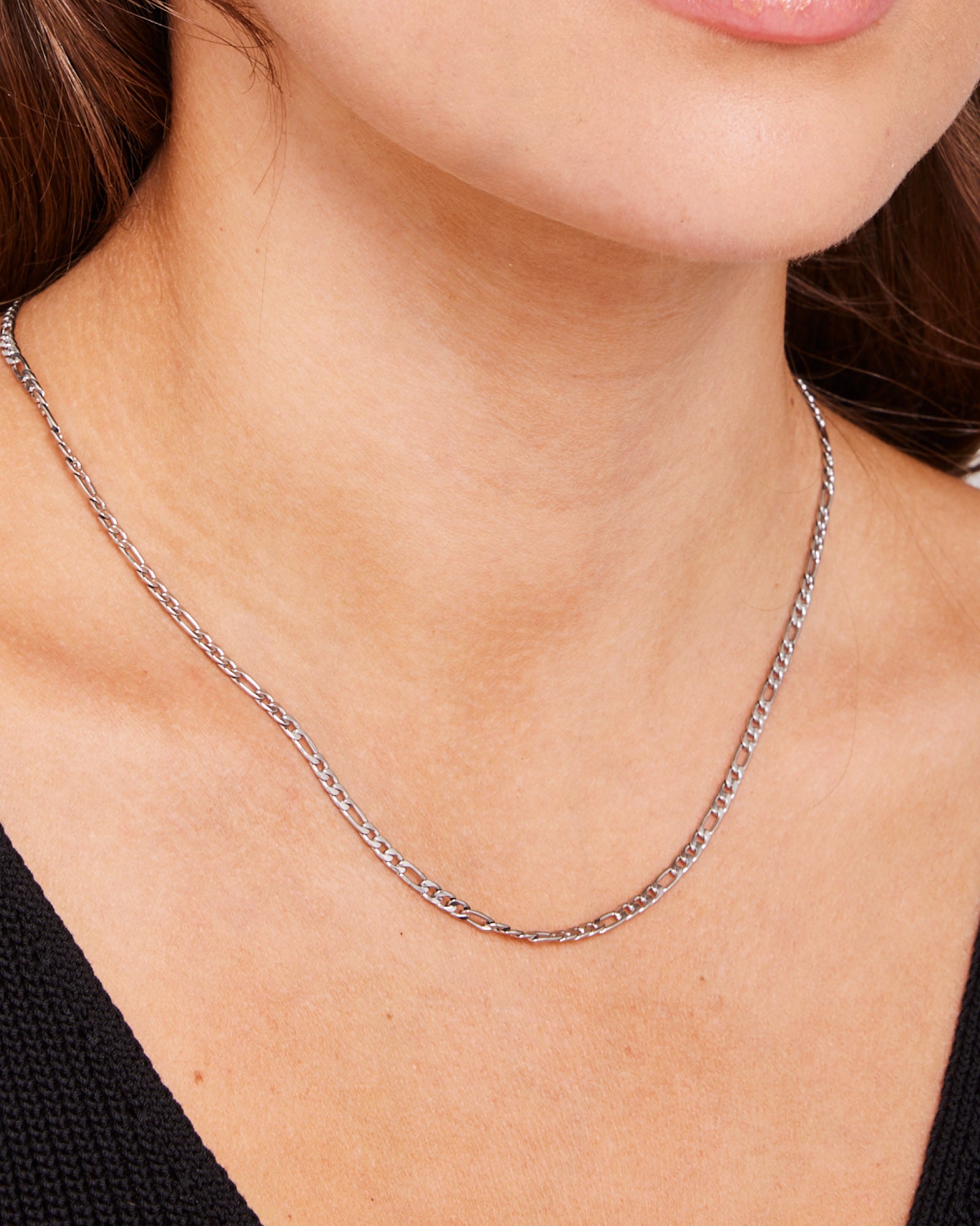 Silver Essentials Anklet & Chains Set