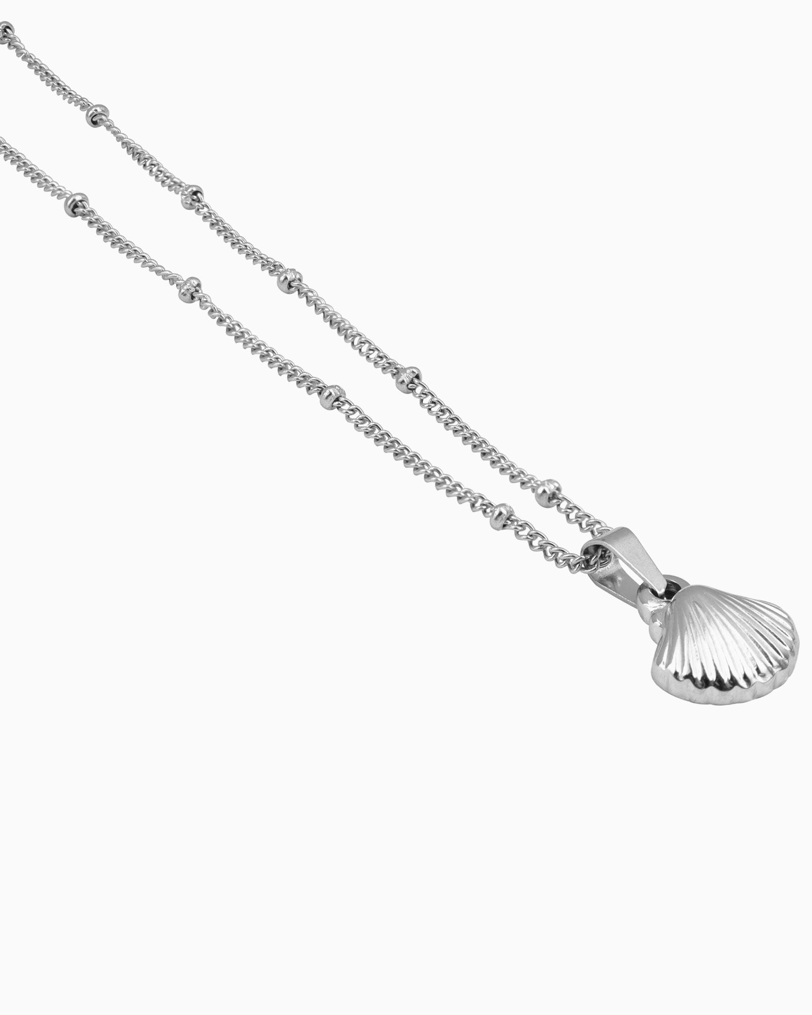 Drift Intermittent Bead and Shell Necklace