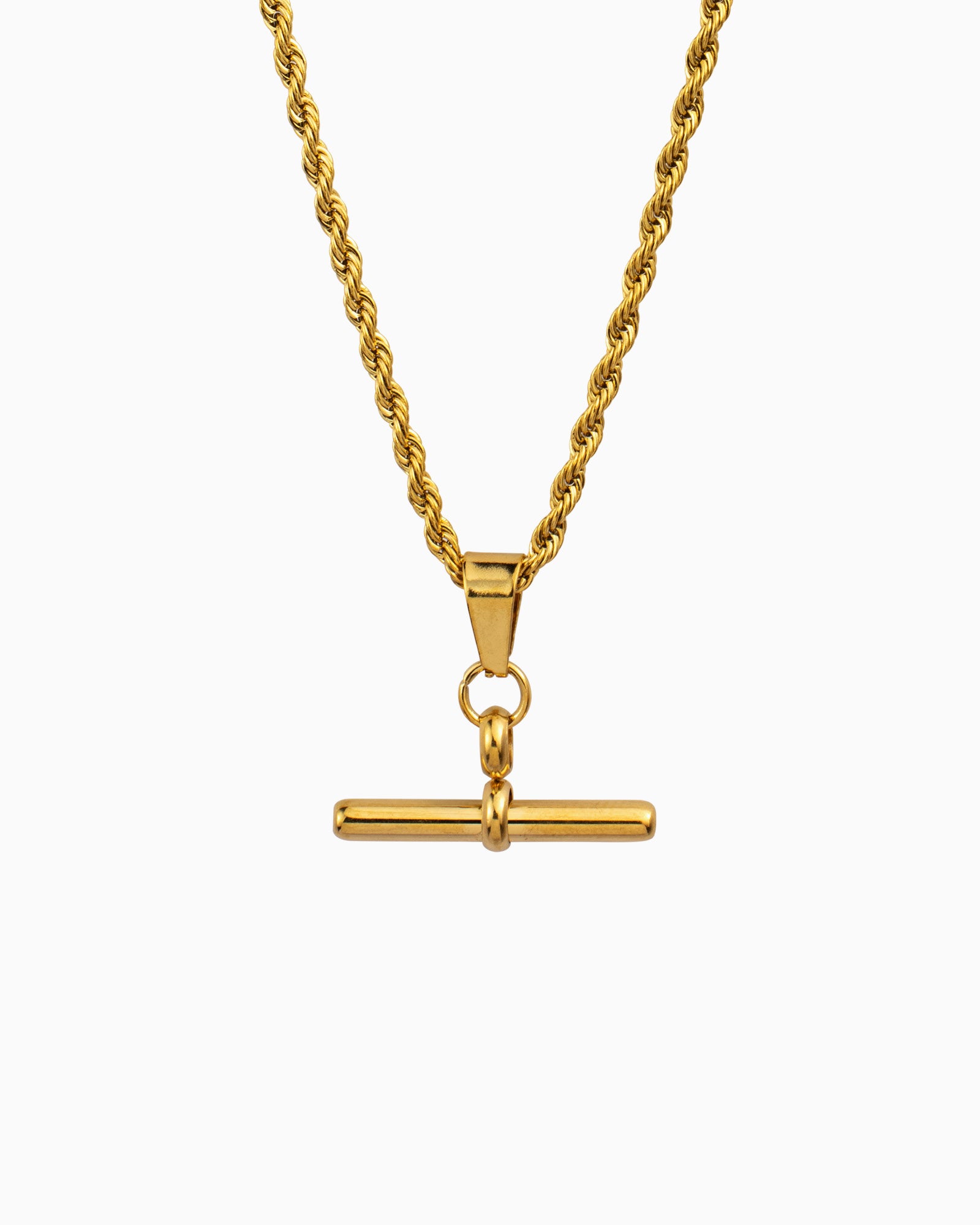Drift Twisted Chain FOB Necklace | Zoe Olivia Jewellery Australia