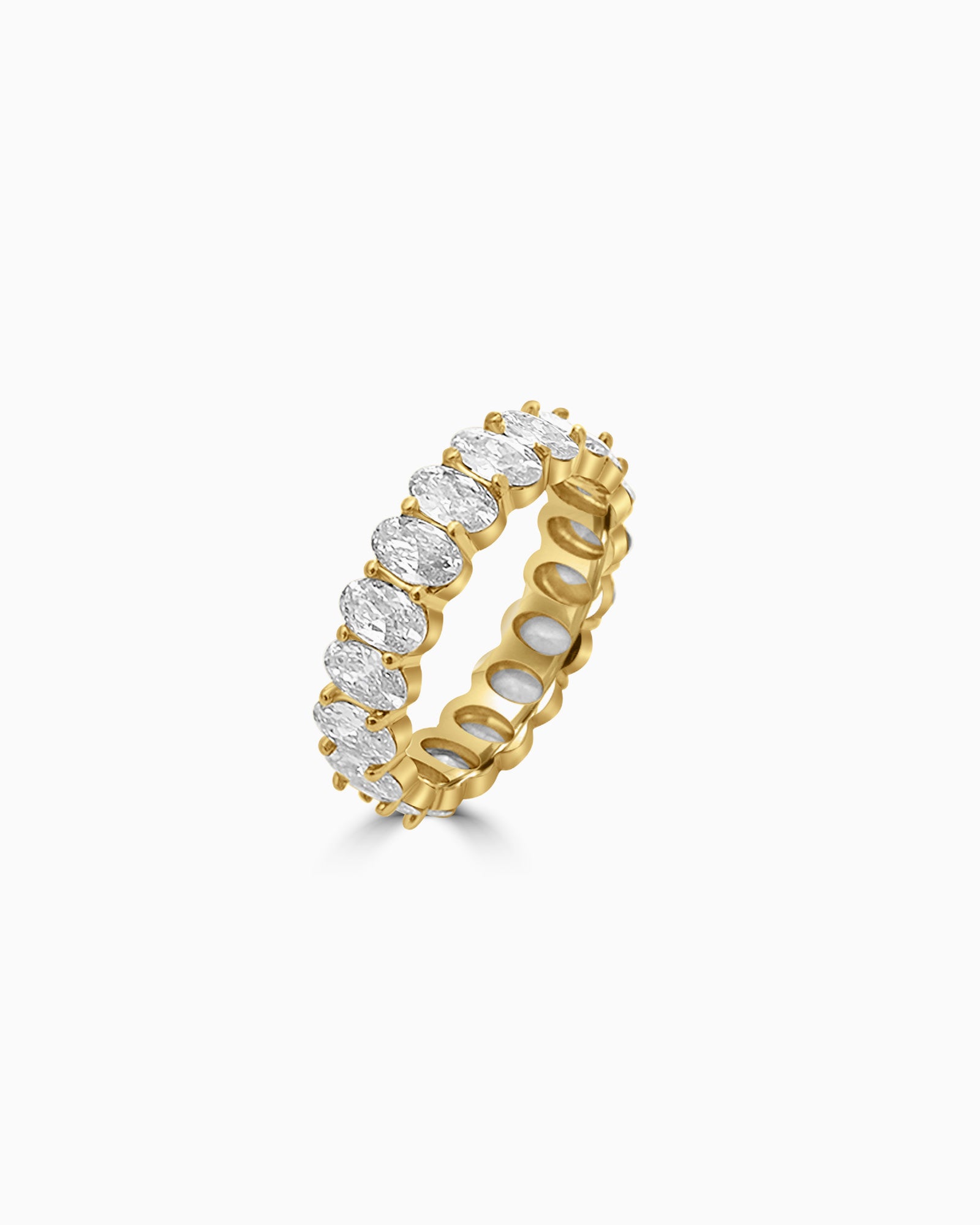 Classic Oval Eternity Band with Cubic Zirconia