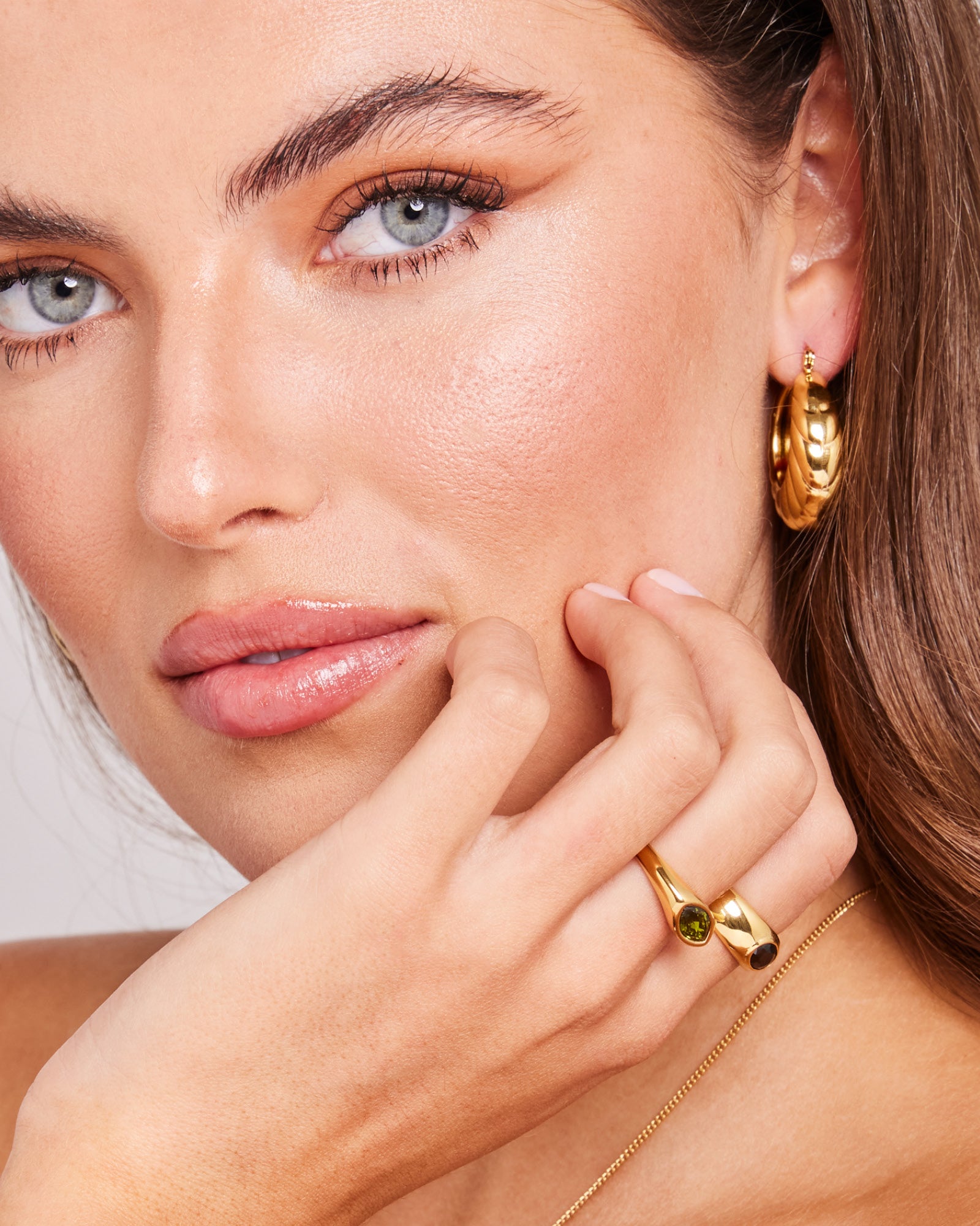 Aurora Mini Cubic Zirconia Signet Ring | Zoe Olivia Jewellery Australia