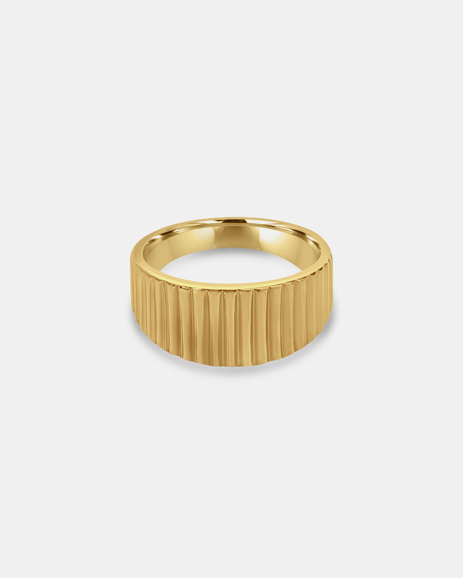 Texture Polished Lined Ring | Zoe Olivia Jewellery Australia