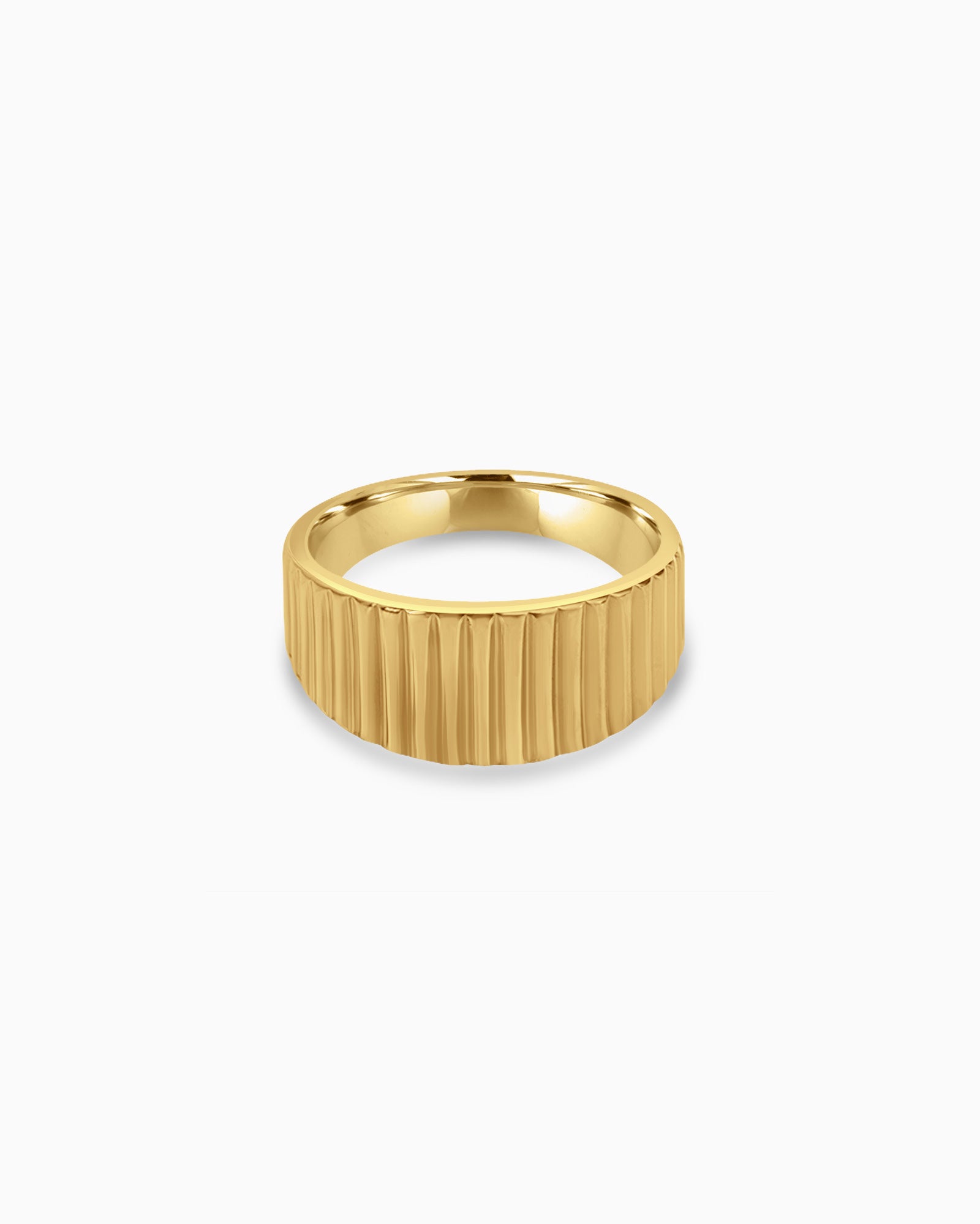 Escarpment Polished Lined Ring