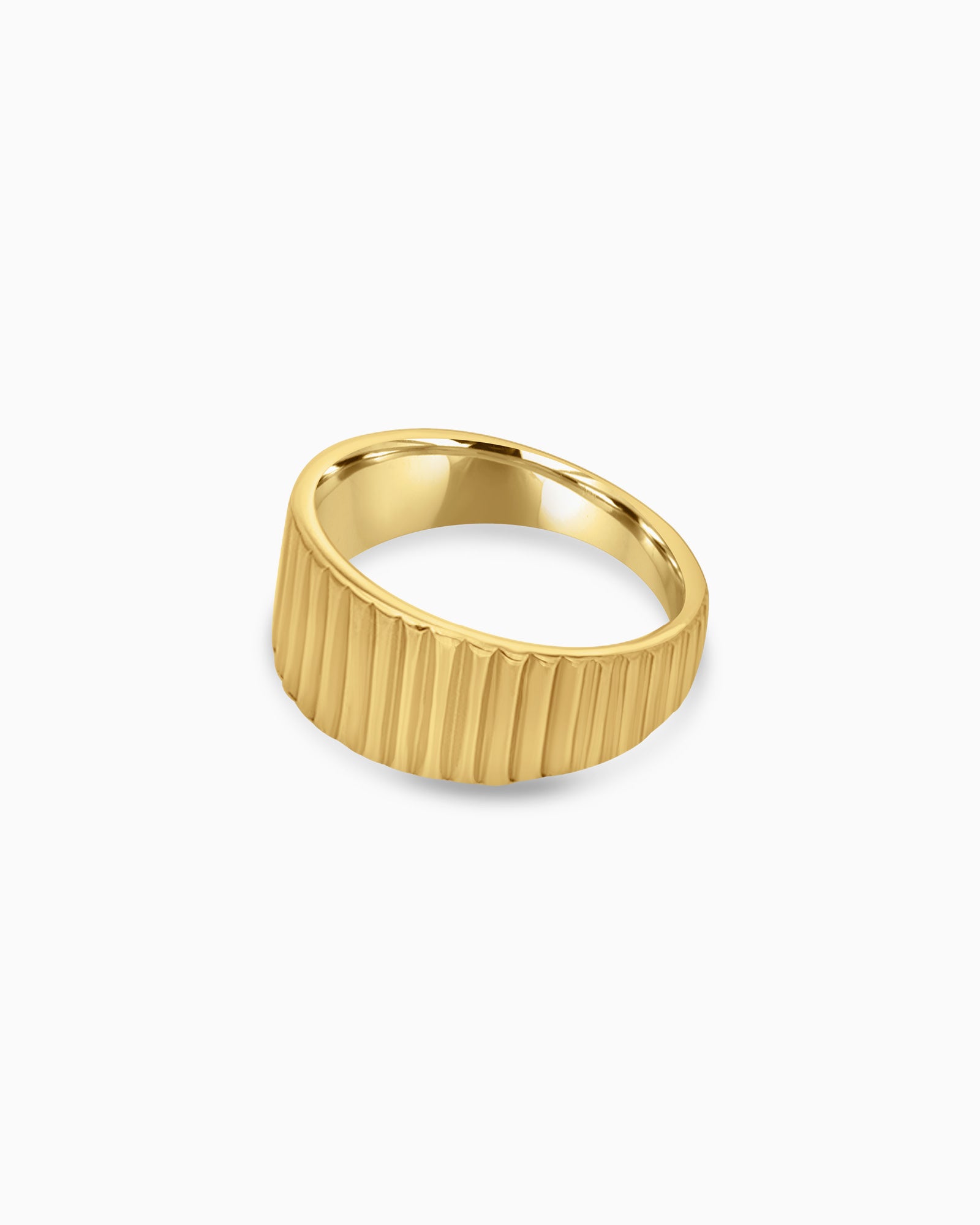 Gold Sculptural Waterproof Ring Set