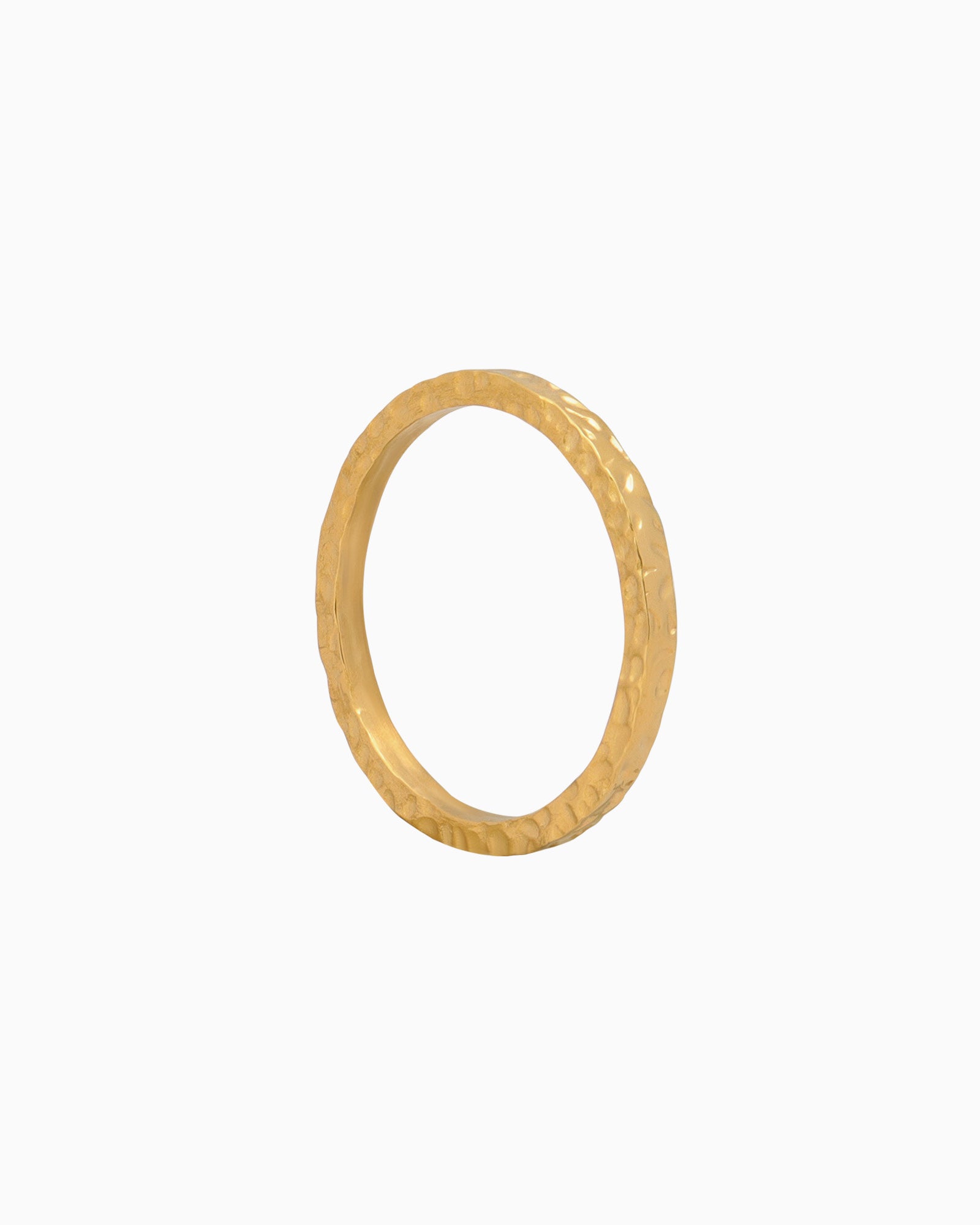 Escarpment Thin Rough Hammered Ring
