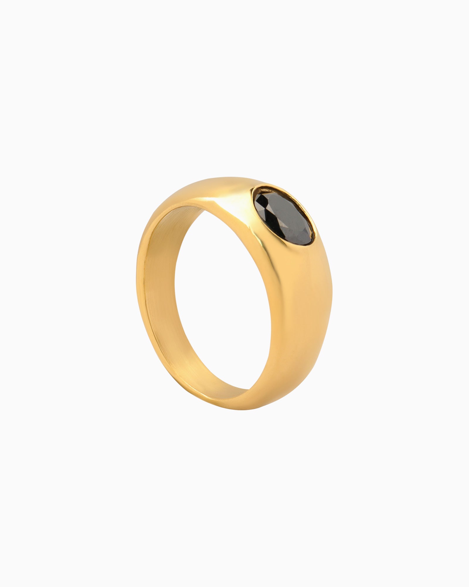 Aurora Thick Statement Ring with Cubic Zirconia