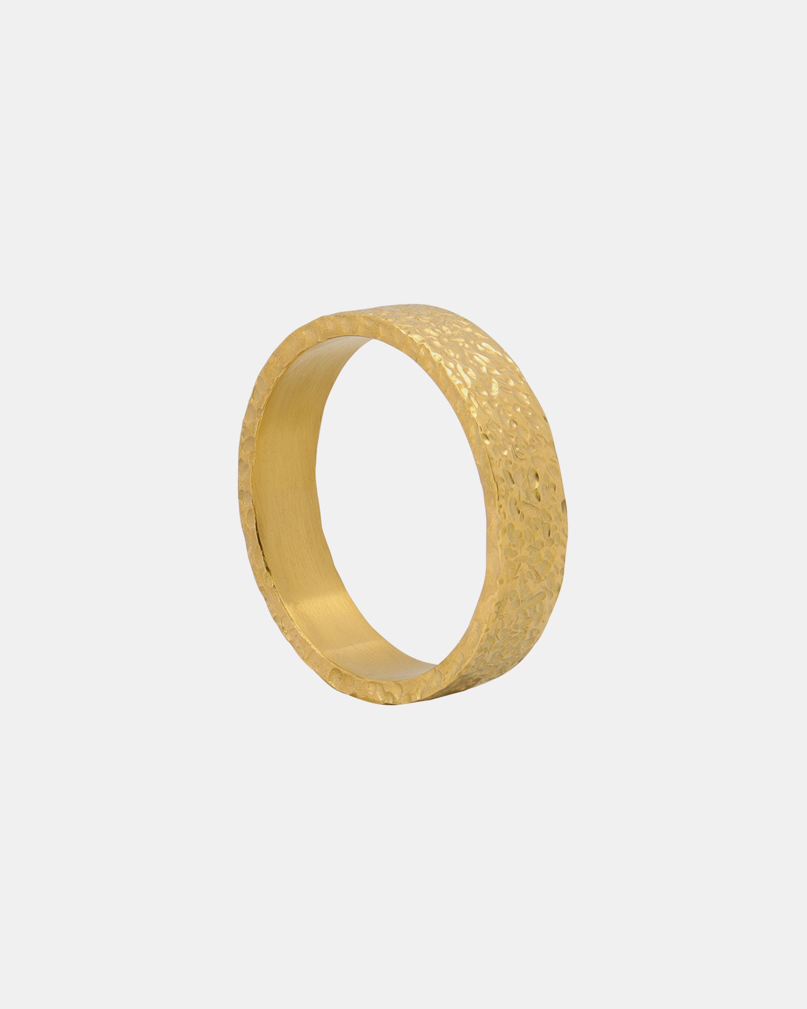 Texture Medium Rough Hammered Band | Zoe Olivia Jewellery Australia