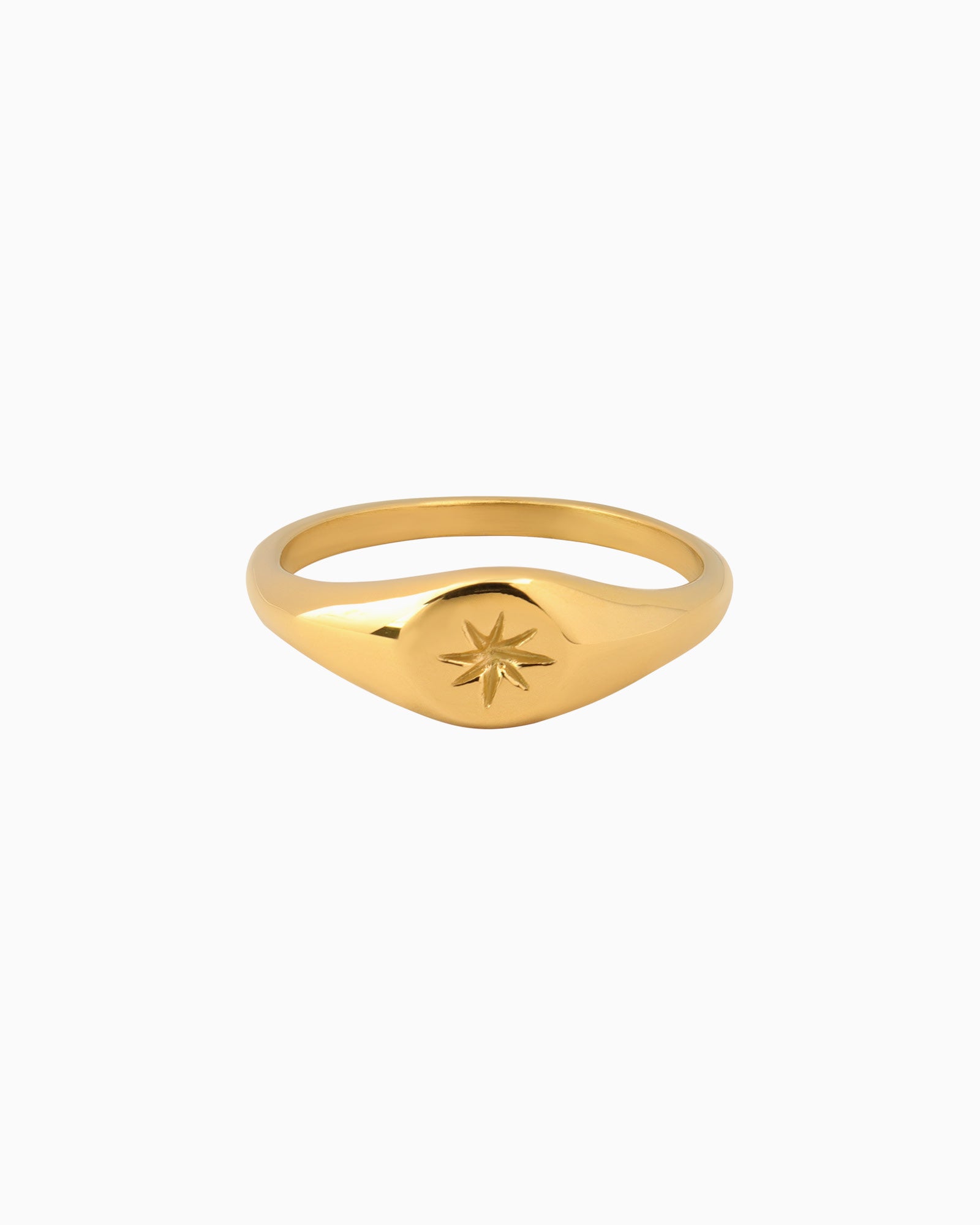 Stars Mini Signet Ring with Star