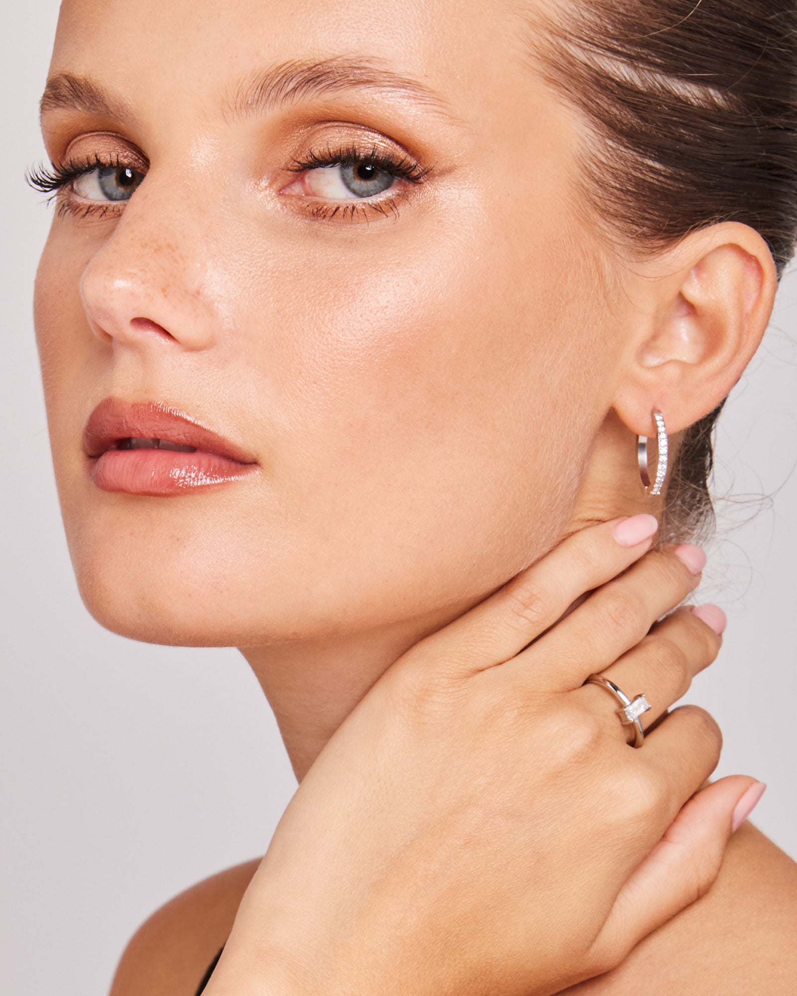 Aurora Solitaire Baguette Cubic Zirconia Ring | Zoe Olivia Jewellery Australia
