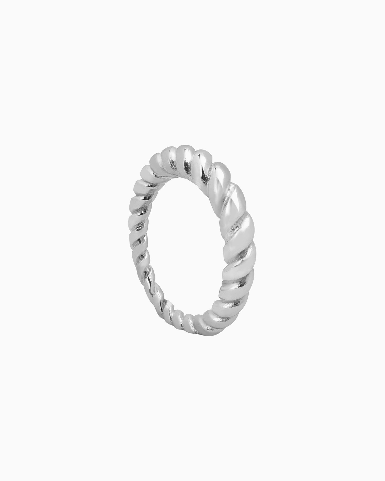 Silver Modern Stack Ring Set