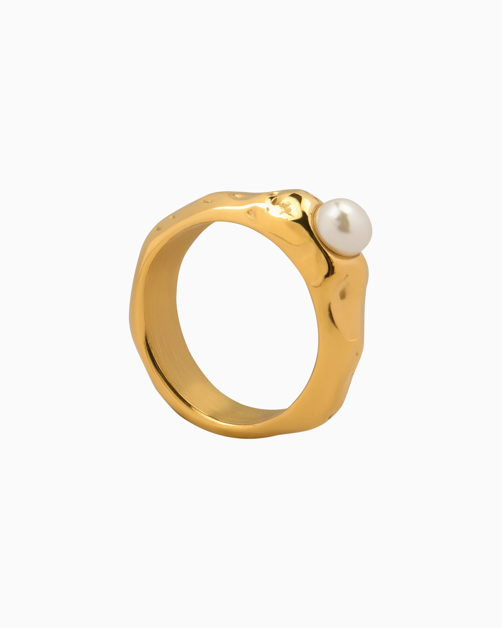 Opaline Chunky Organic Pearl Ring
