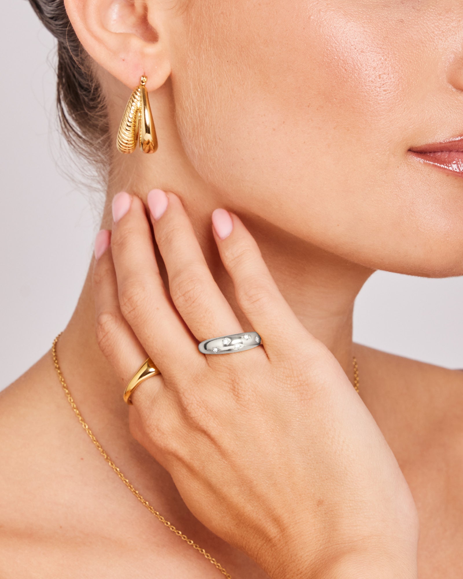 Stars Scattered Star Cubic Zirconia Ring | Zoe Olivia Jewellery Australia