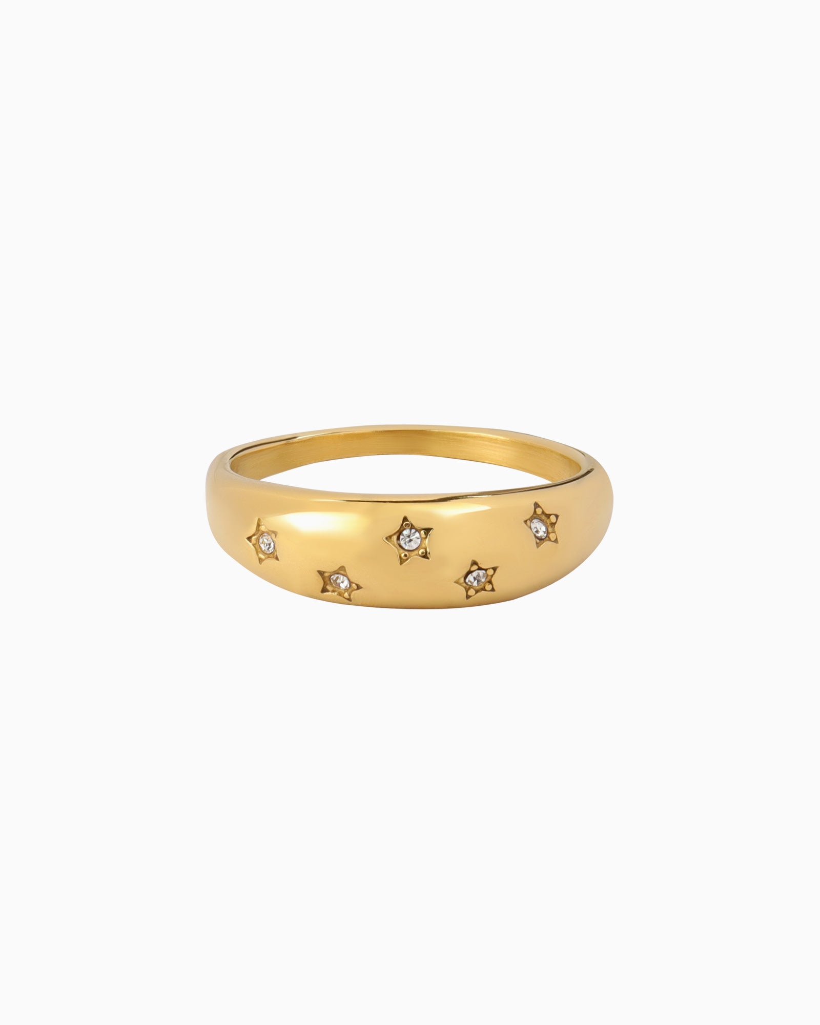 Stars Scattered Star Cubic Zirconia Ring