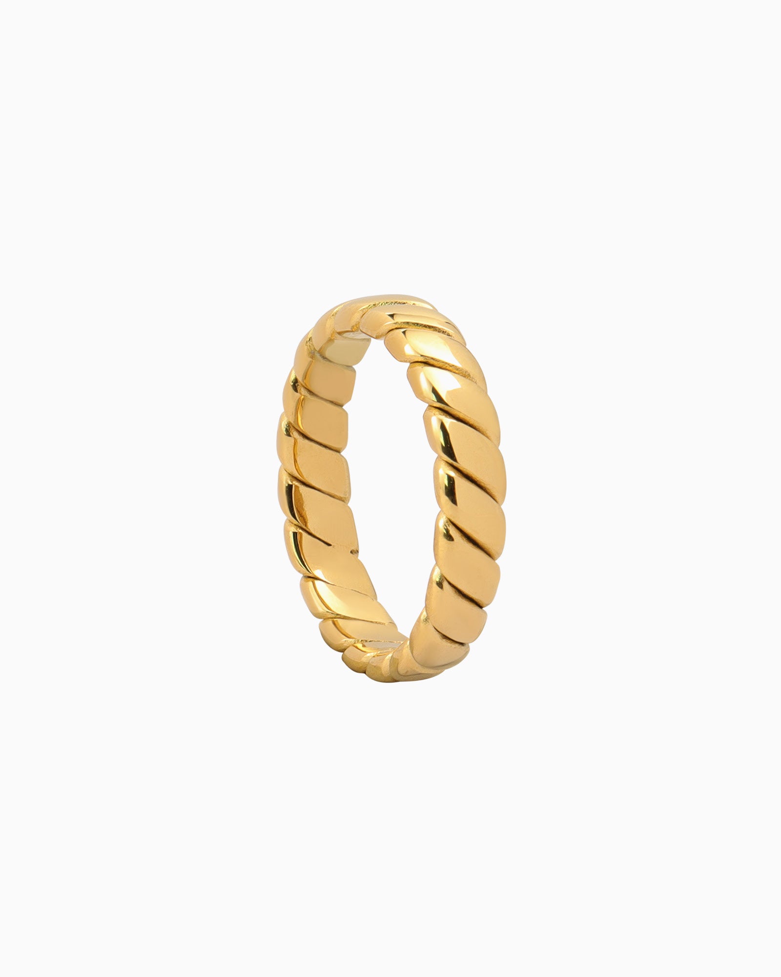 Essentials Polished Braided Ring