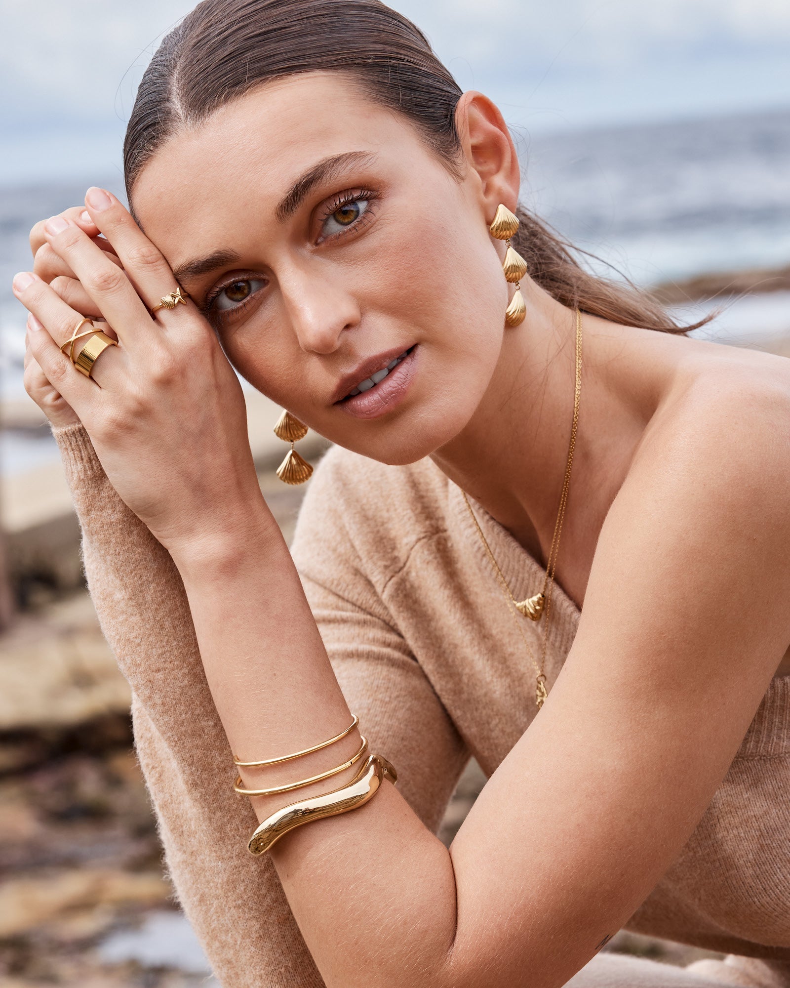 Drift Irregular Wave Cuff β Zoe Olivia